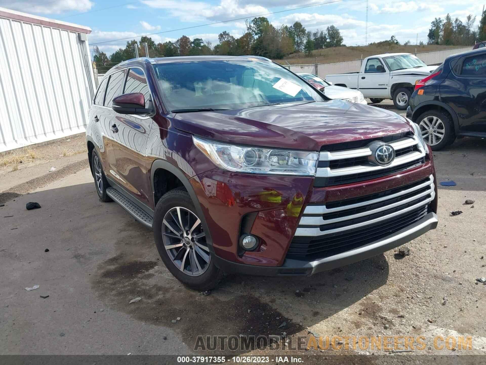 5TDKZRFH0KS360126 TOYOTA HIGHLANDER 2019