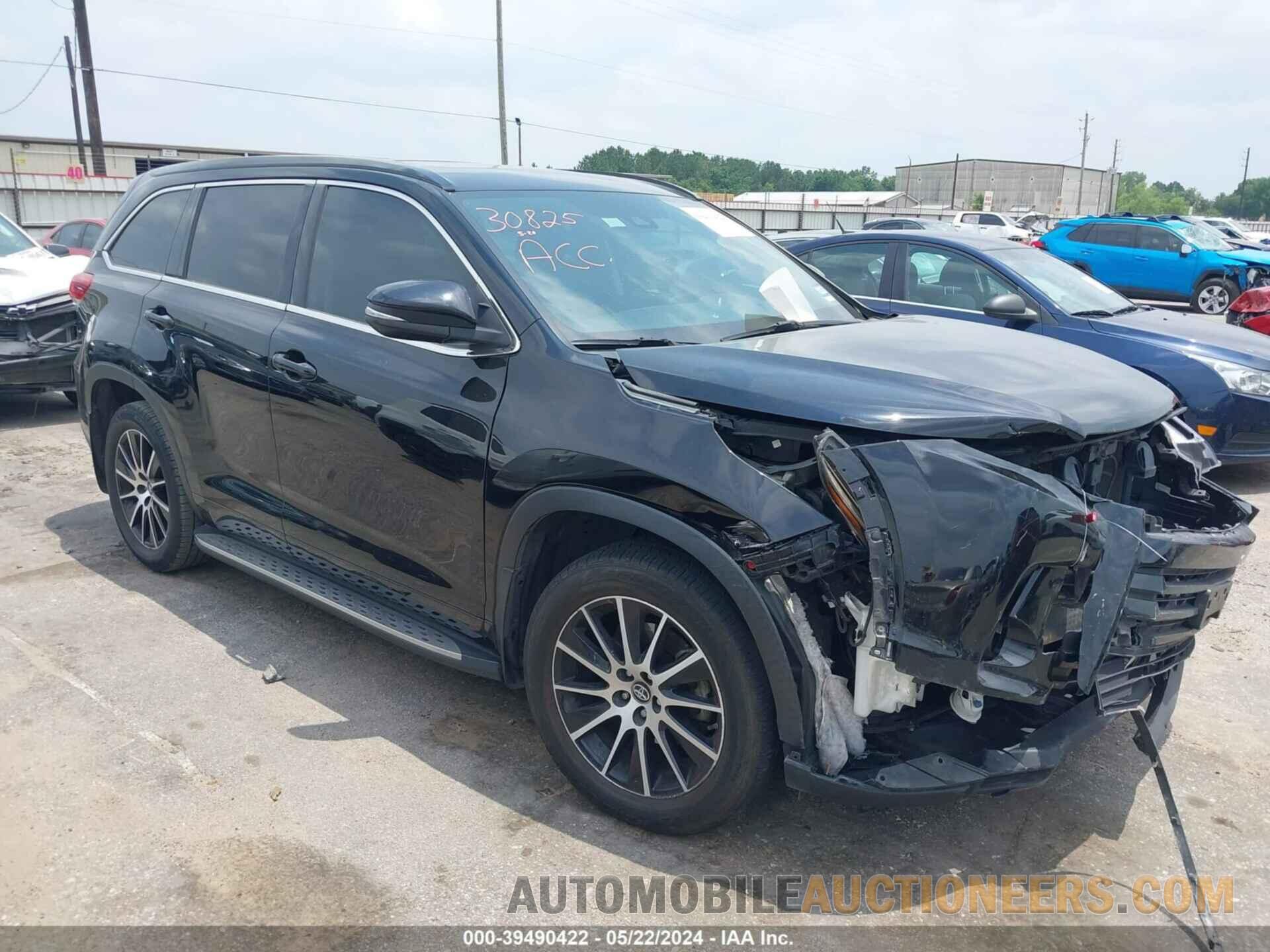 5TDKZRFH1HS520460 TOYOTA HIGHLANDER 2017