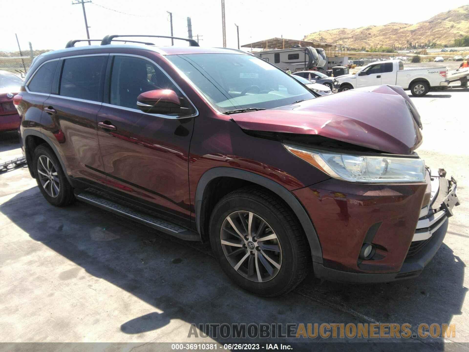 5TDKZRFH1JS249499 TOYOTA HIGHLANDER 2018