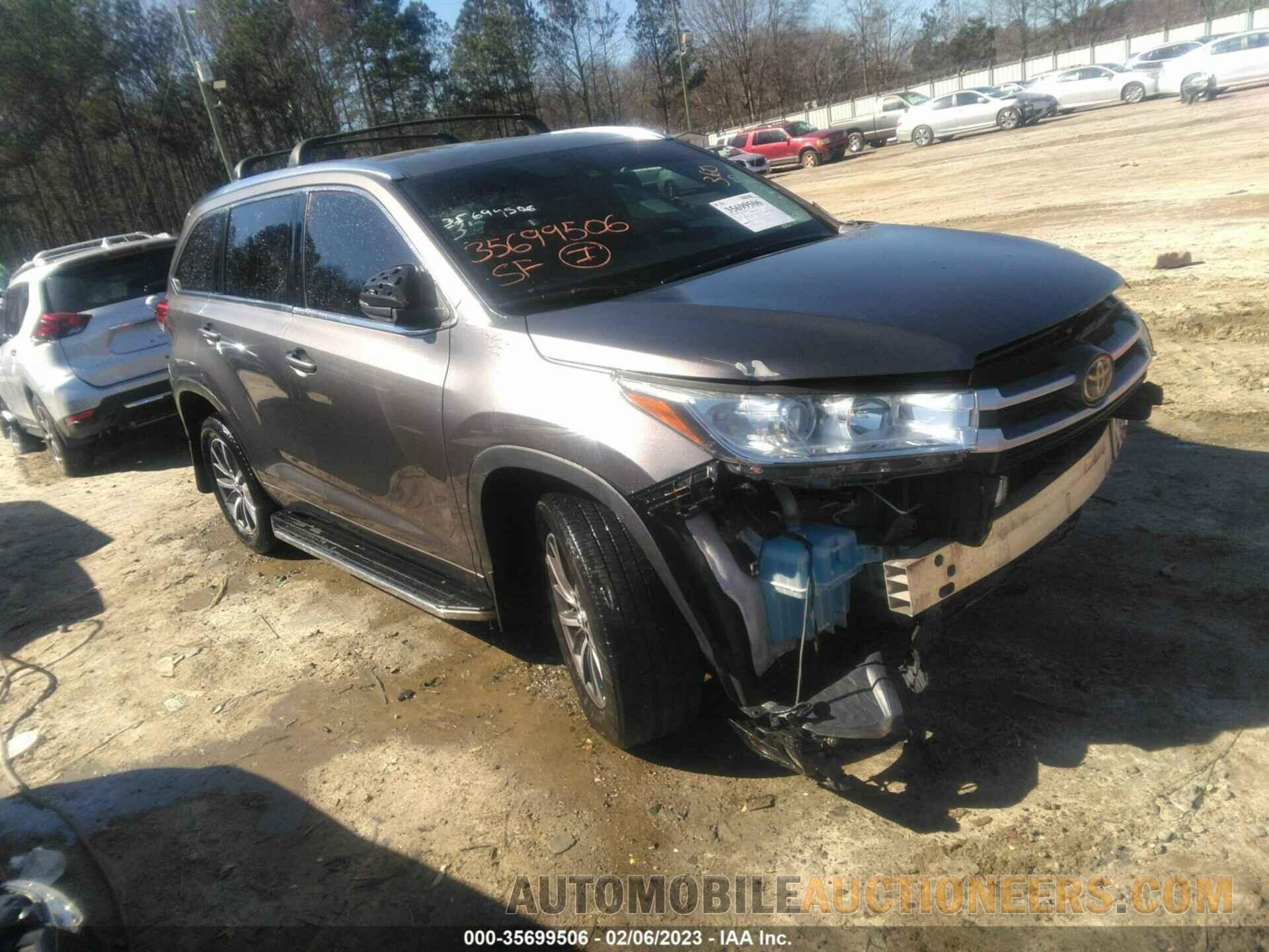 5TDKZRFH1JS261457 TOYOTA HIGHLANDER 2018