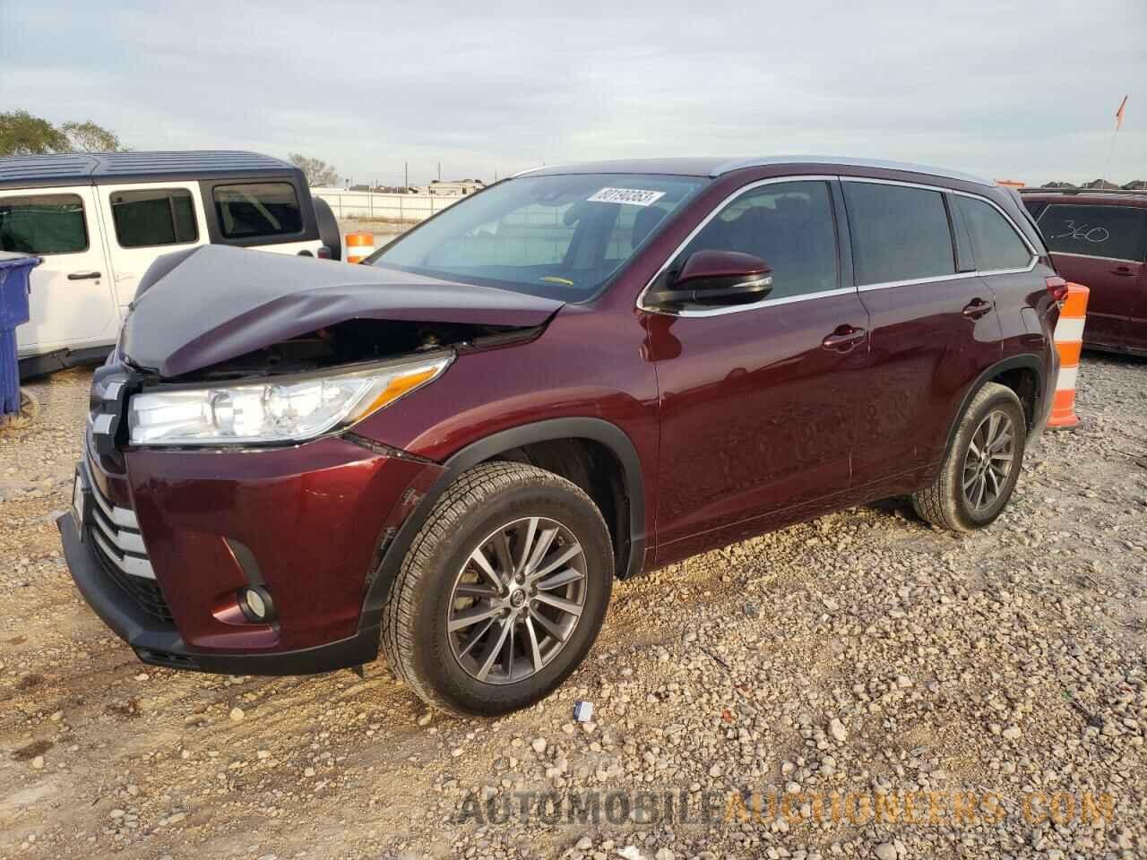 5TDKZRFH1JS263886 TOYOTA HIGHLANDER 2018