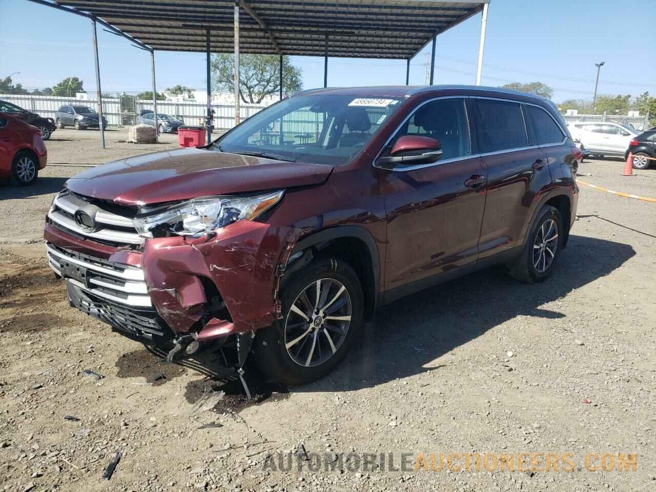 5TDKZRFH1KS322985 TOYOTA HIGHLANDER 2019