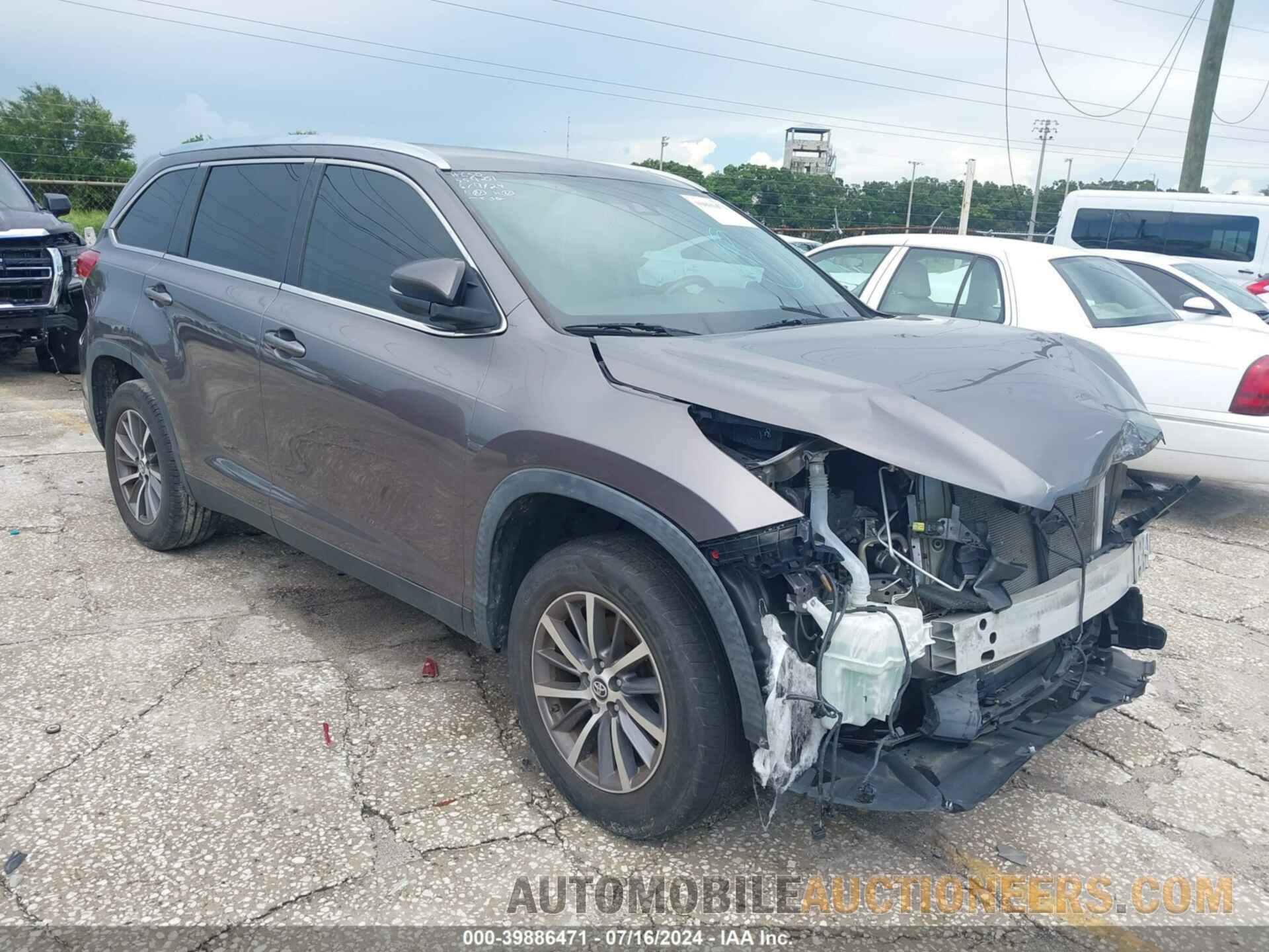 5TDKZRFH1KS560318 TOYOTA HIGHLANDER 2019