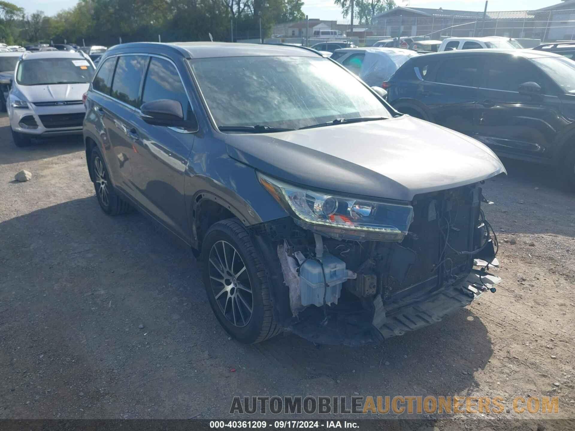 5TDKZRFH2HS512870 TOYOTA HIGHLANDER 2017