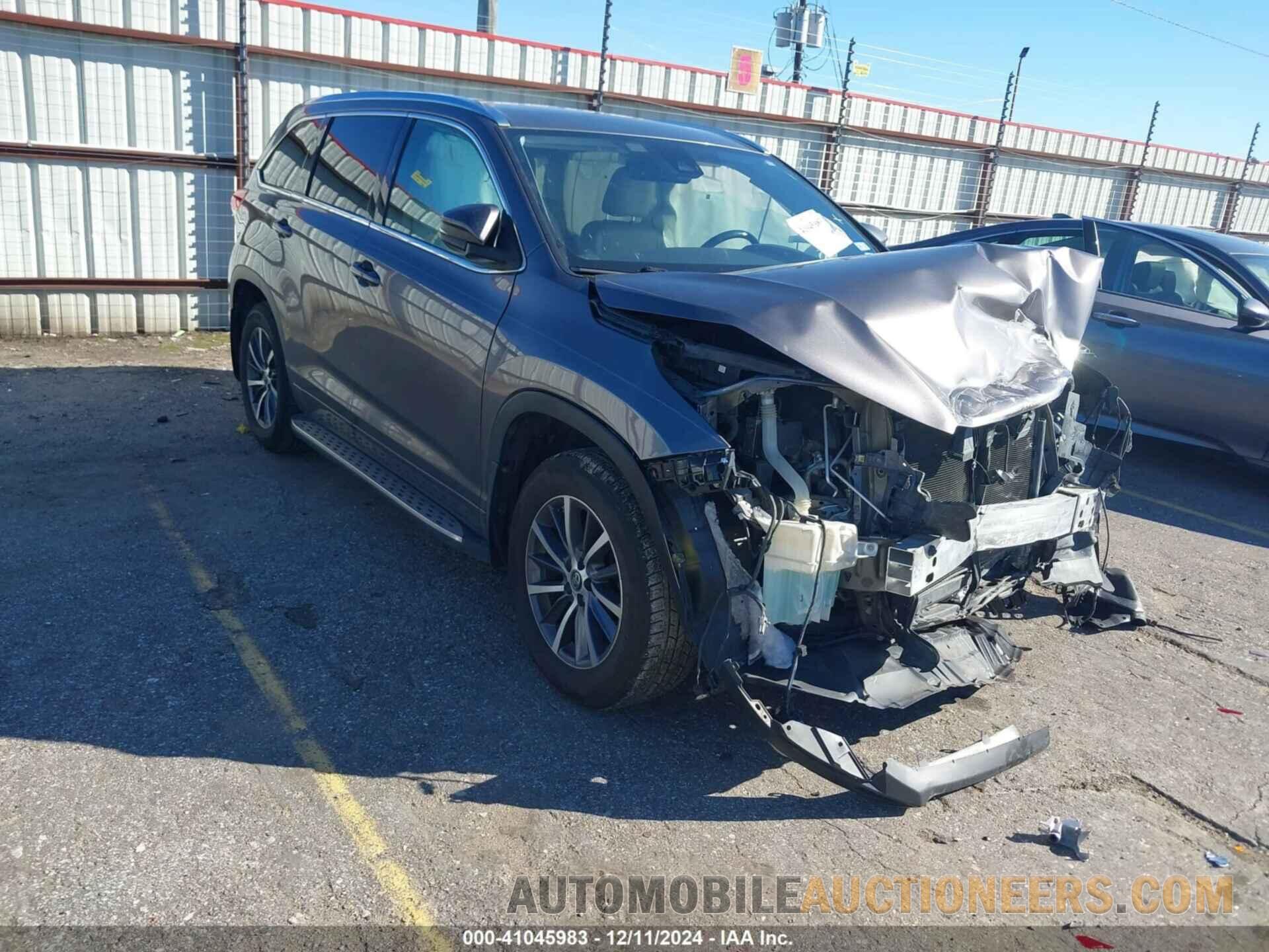 5TDKZRFH2HS518037 TOYOTA HIGHLANDER 2017