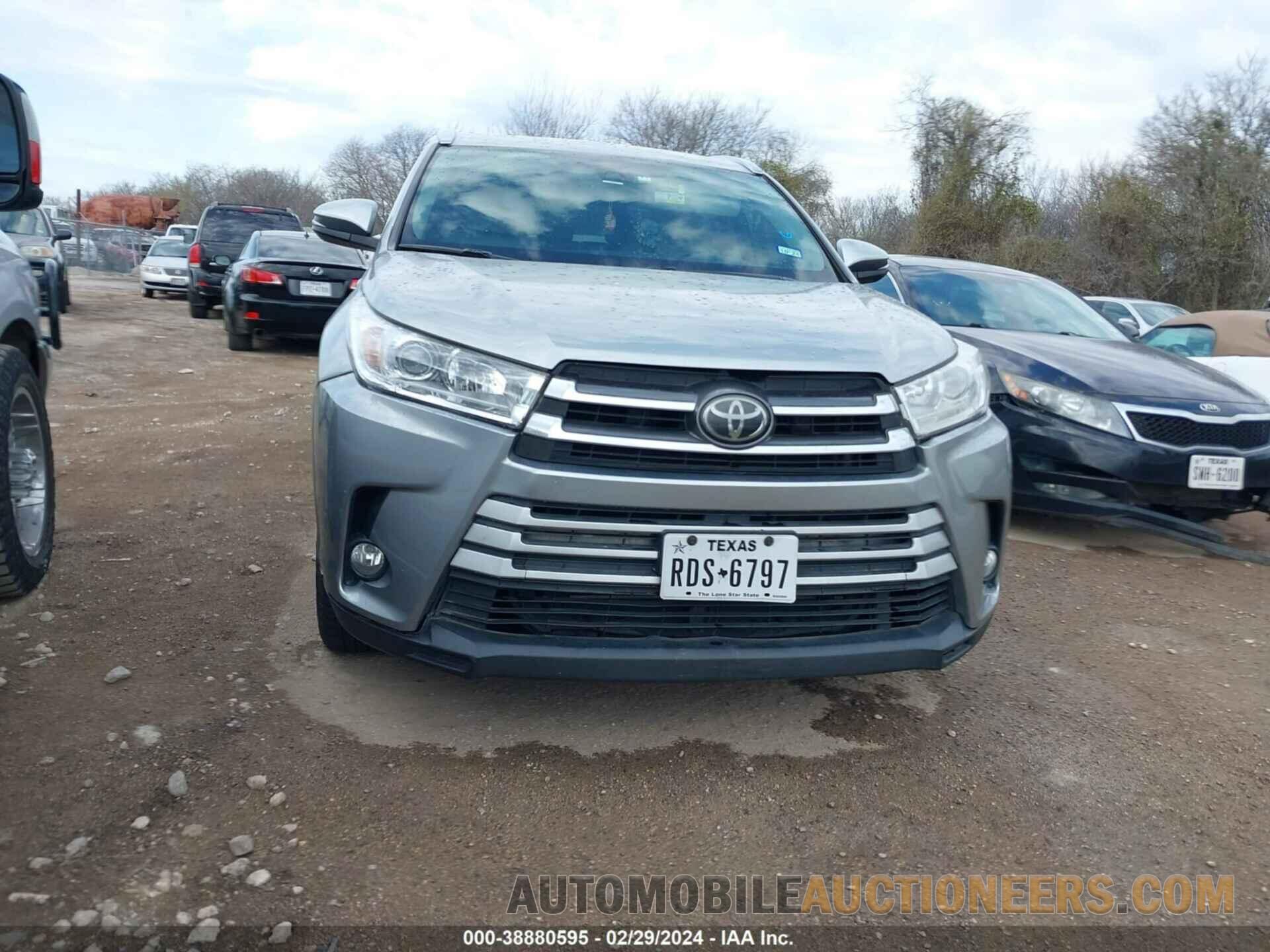 5TDKZRFH2HS522718 TOYOTA HIGHLANDER 2017