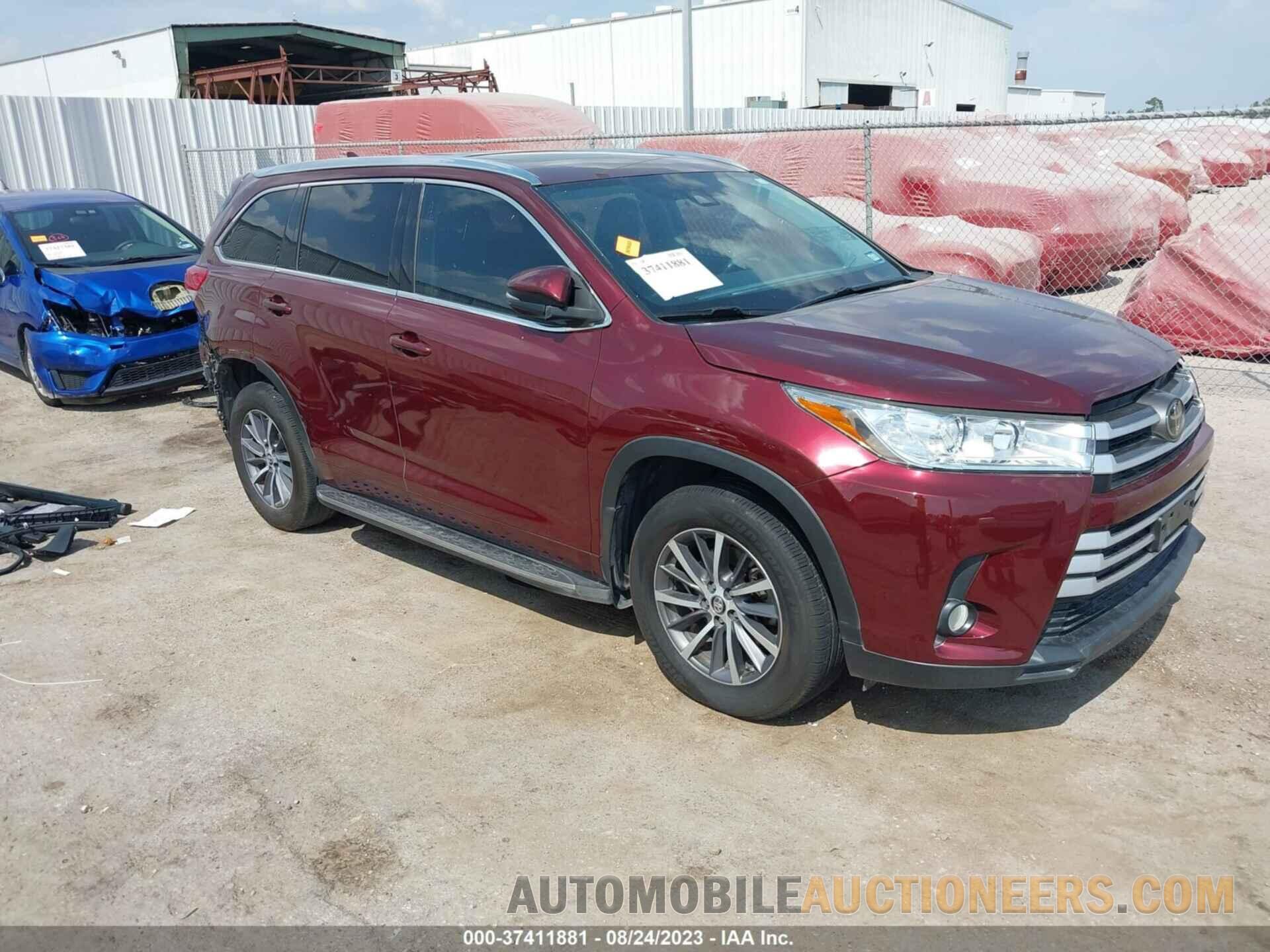 5TDKZRFH2JS268319 TOYOTA HIGHLANDER 2018