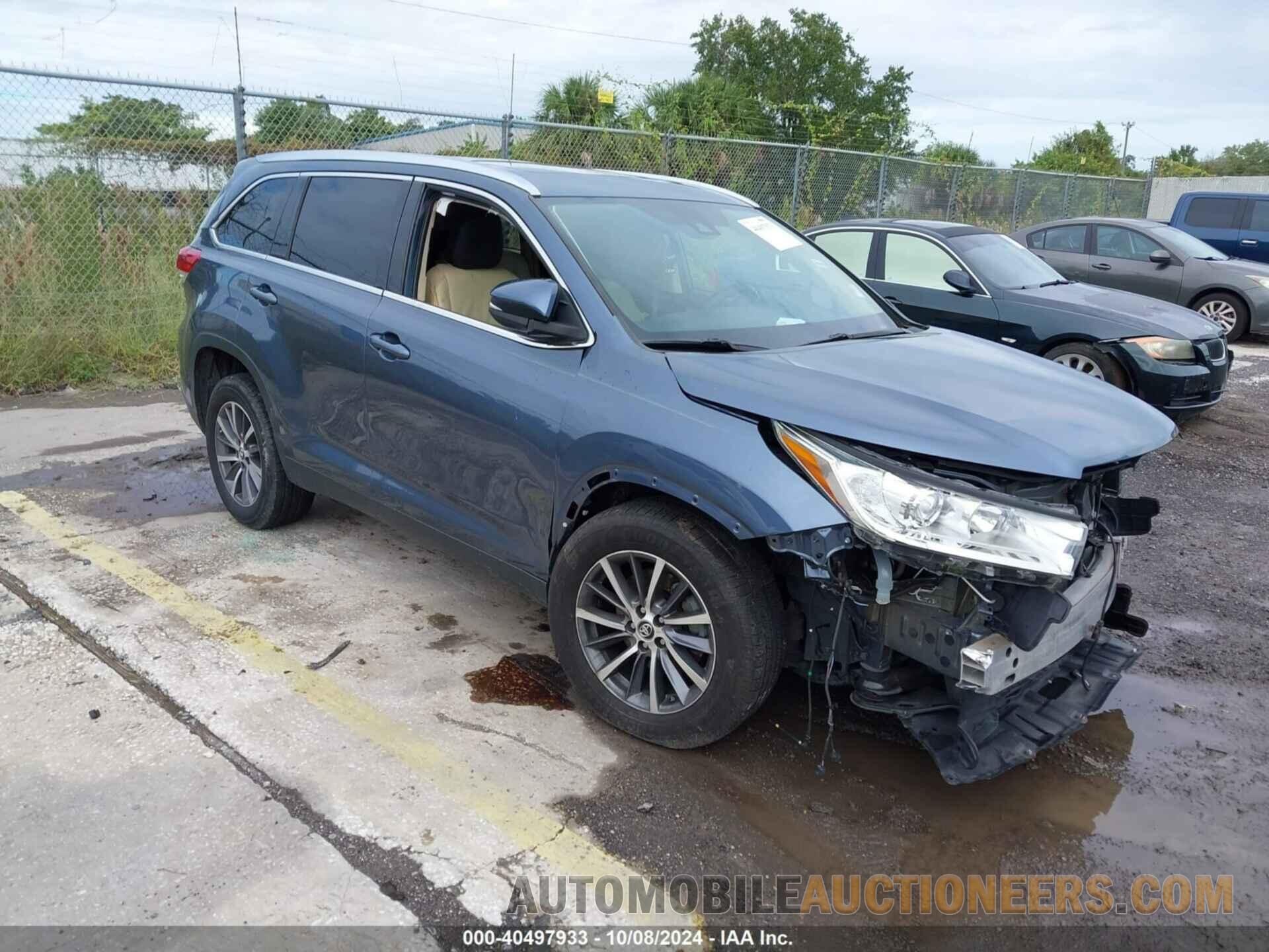 5TDKZRFH2KS304821 TOYOTA HIGHLANDER 2019