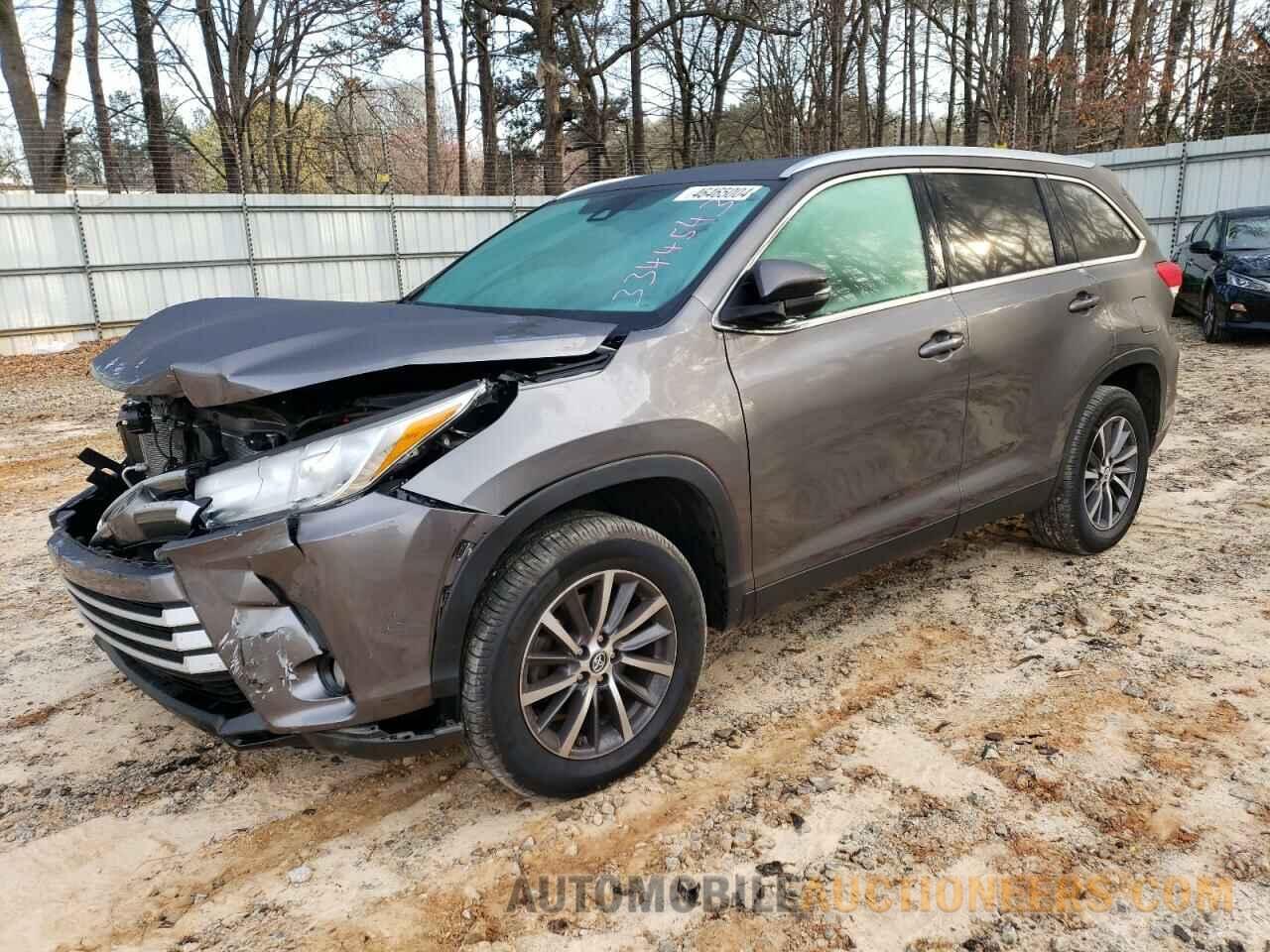 5TDKZRFH2KS344543 TOYOTA HIGHLANDER 2019