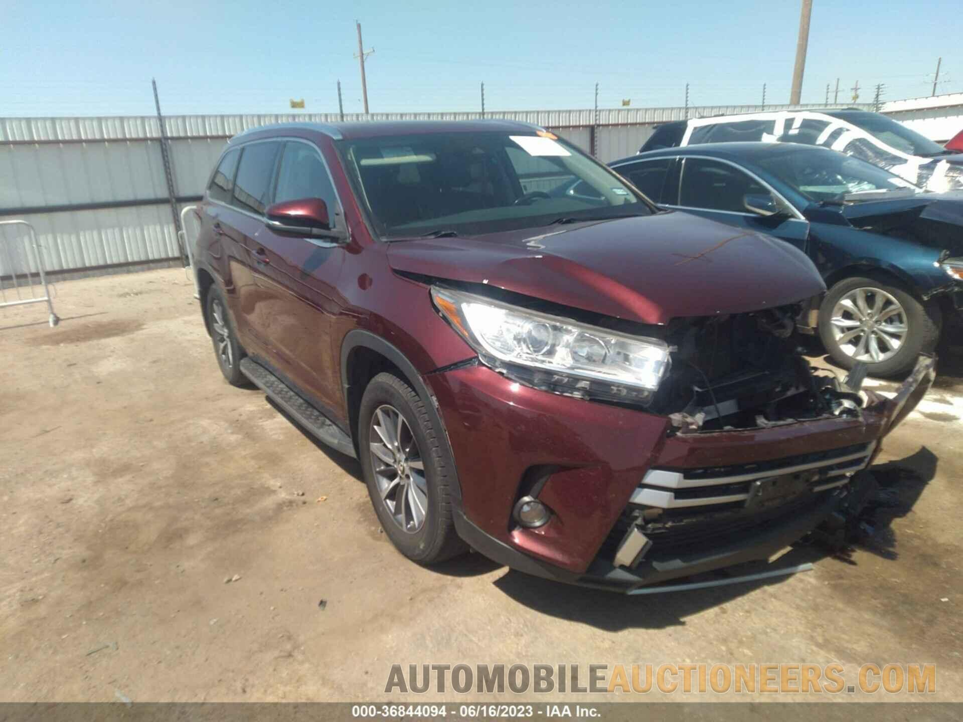 5TDKZRFH3HS187694 TOYOTA HIGHLANDER 2017