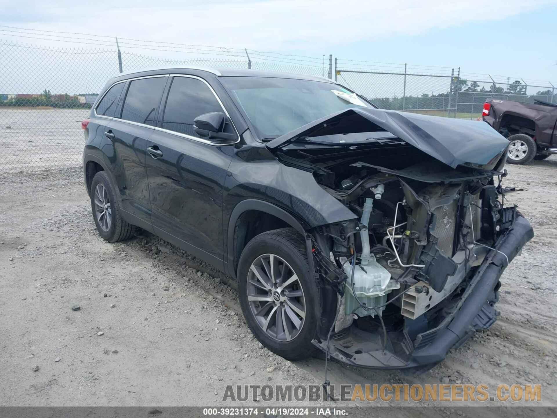 5TDKZRFH3KS311177 TOYOTA HIGHLANDER 2019