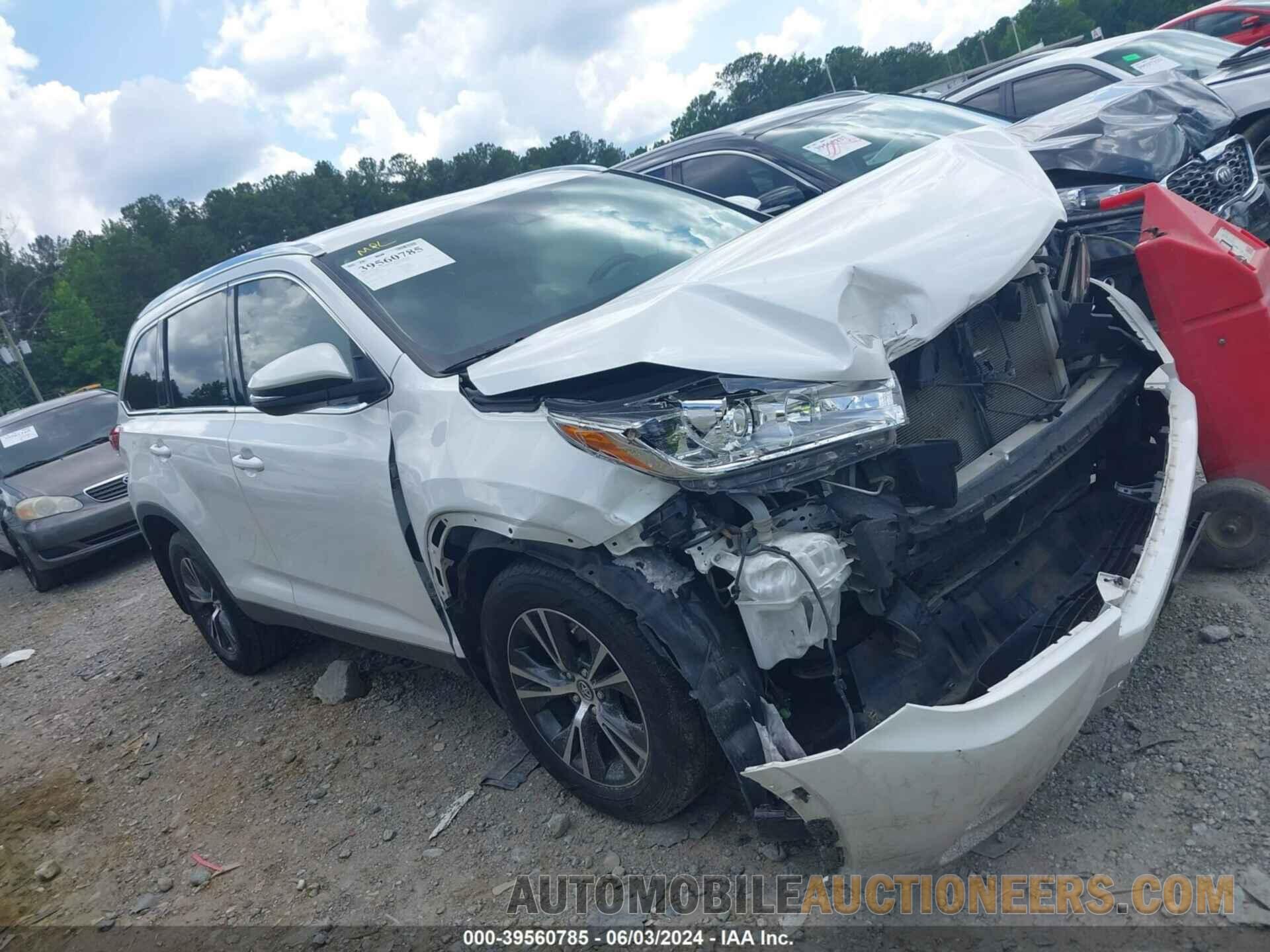 5TDKZRFH3KS321529 TOYOTA HIGHLANDER 2019