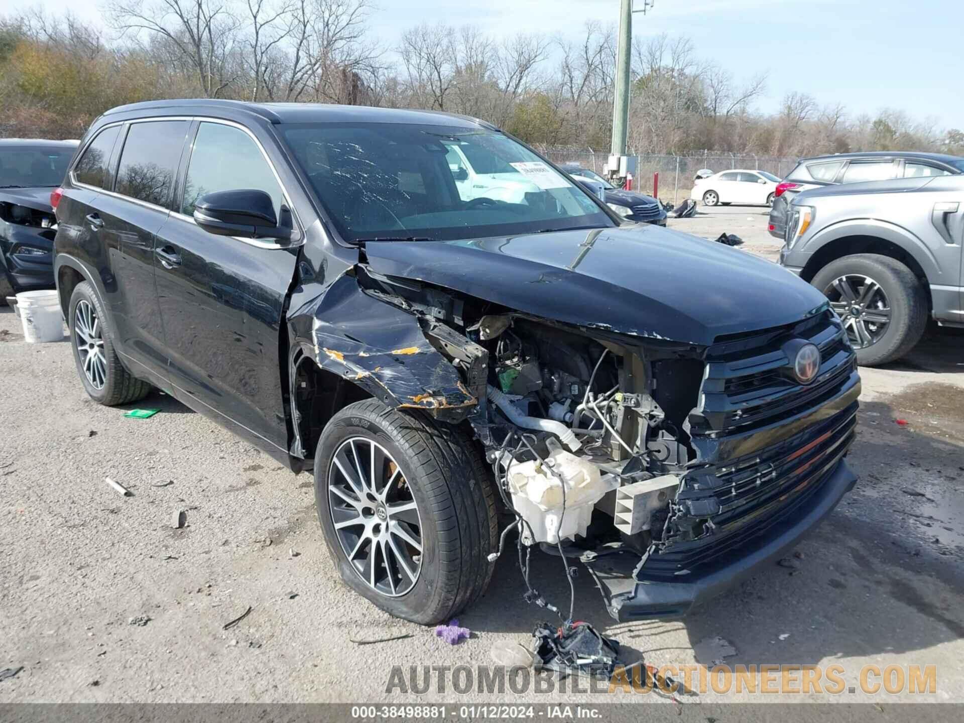 5TDKZRFH4HS217253 TOYOTA HIGHLANDER 2017