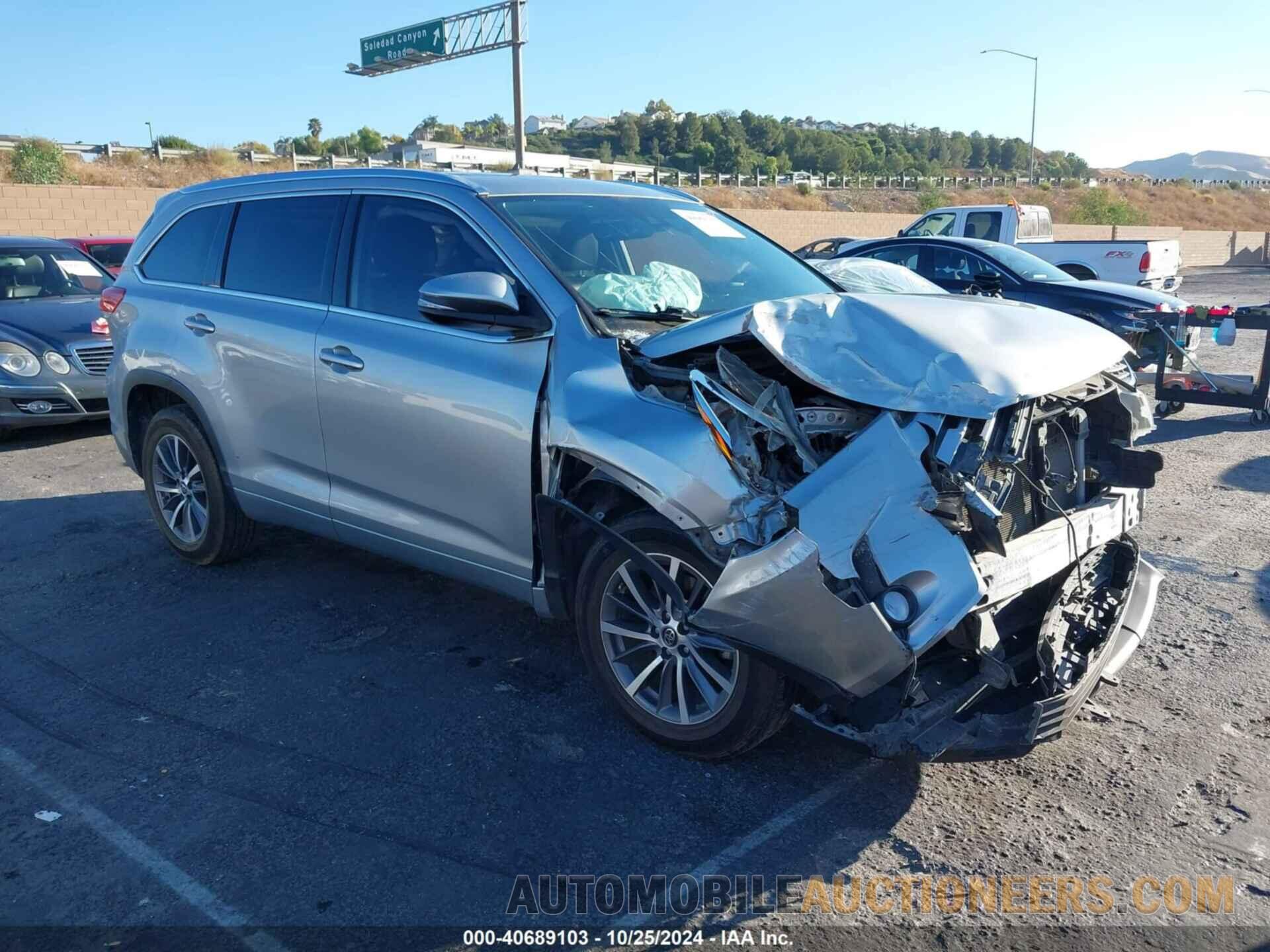 5TDKZRFH4JS259685 TOYOTA HIGHLANDER 2018