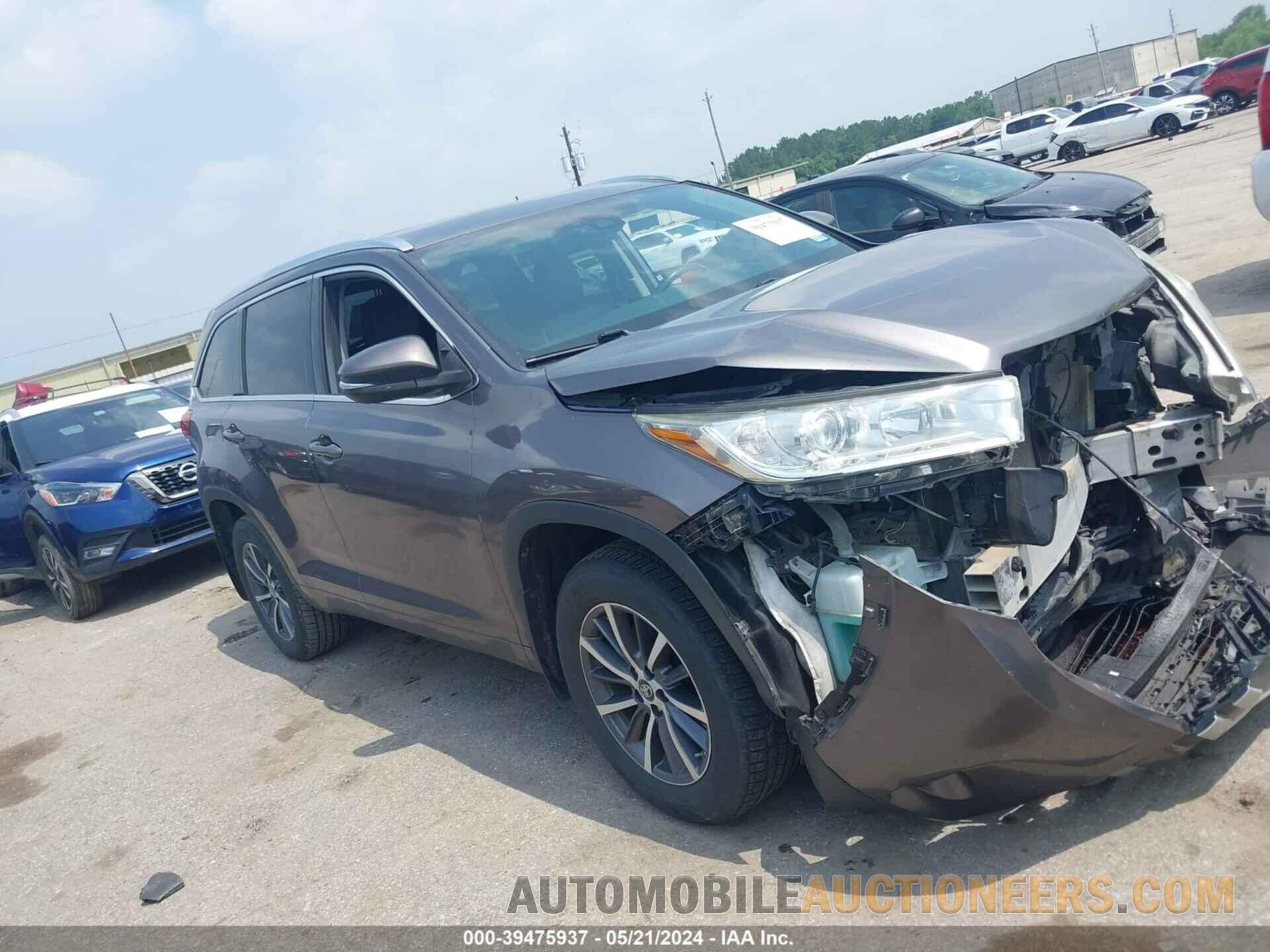 5TDKZRFH4JS535542 TOYOTA HIGHLANDER 2018