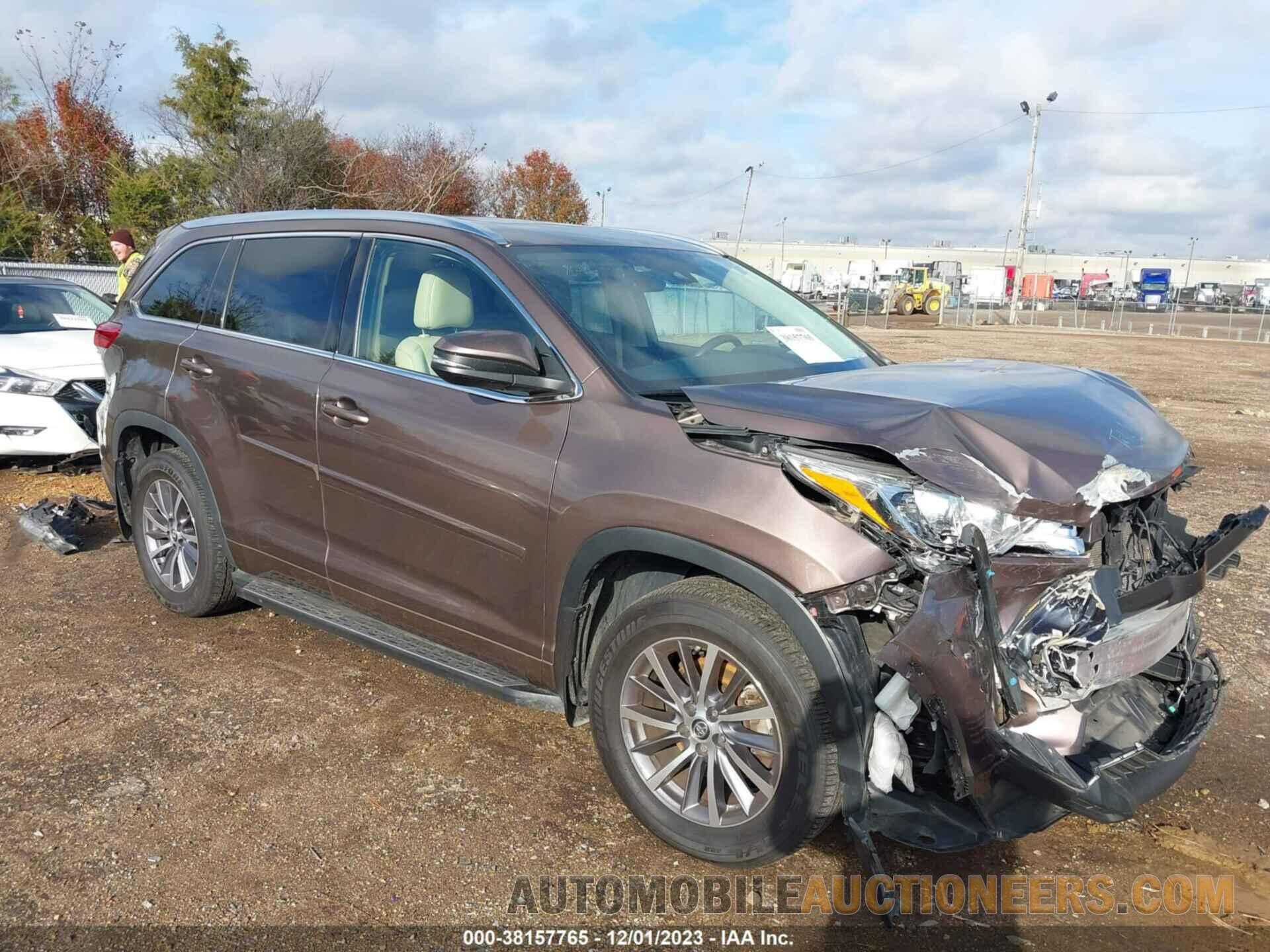 5TDKZRFH5HS232988 TOYOTA HIGHLANDER 2017