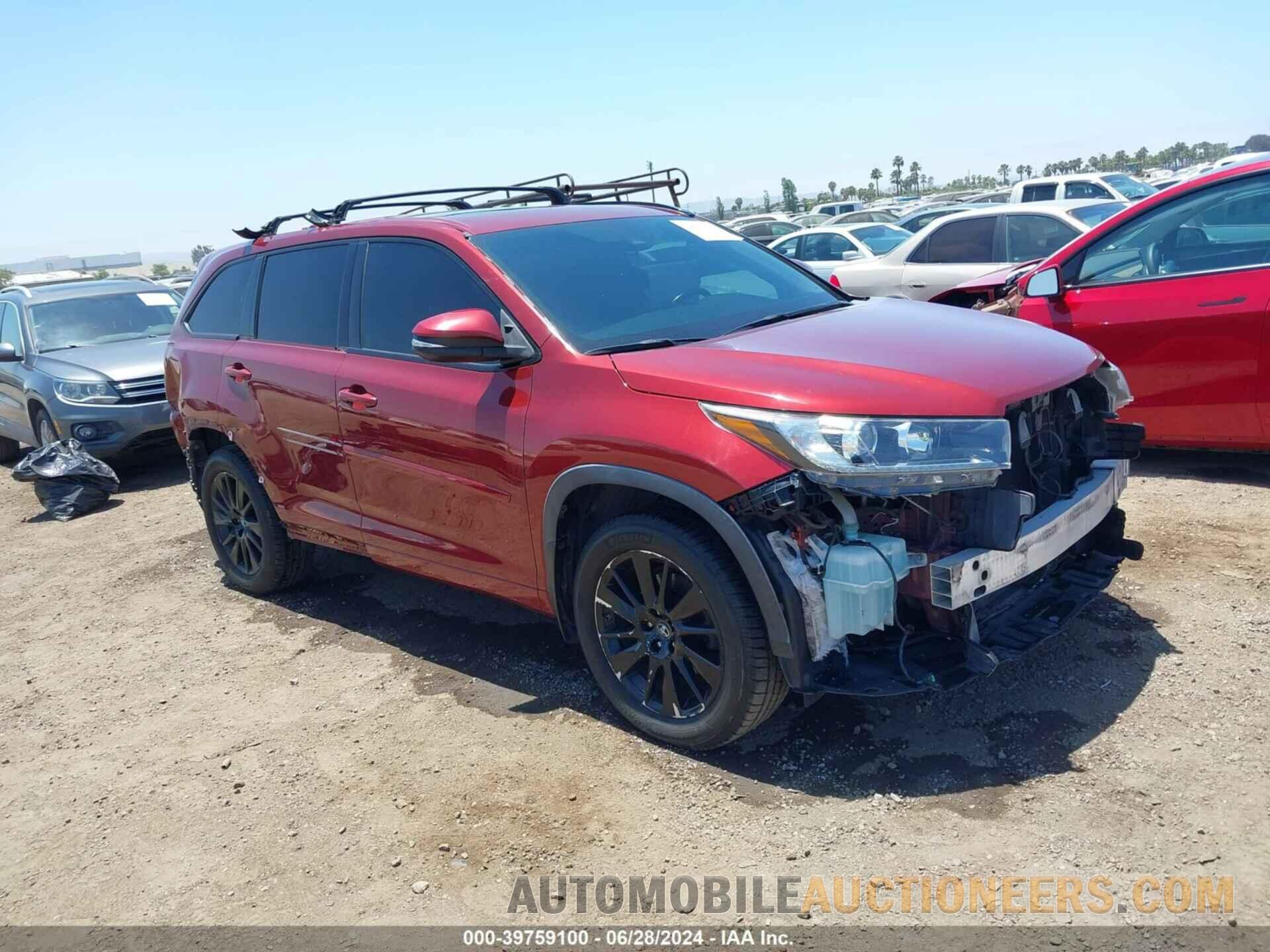 5TDKZRFH5HS515911 TOYOTA HIGHLANDER 2017