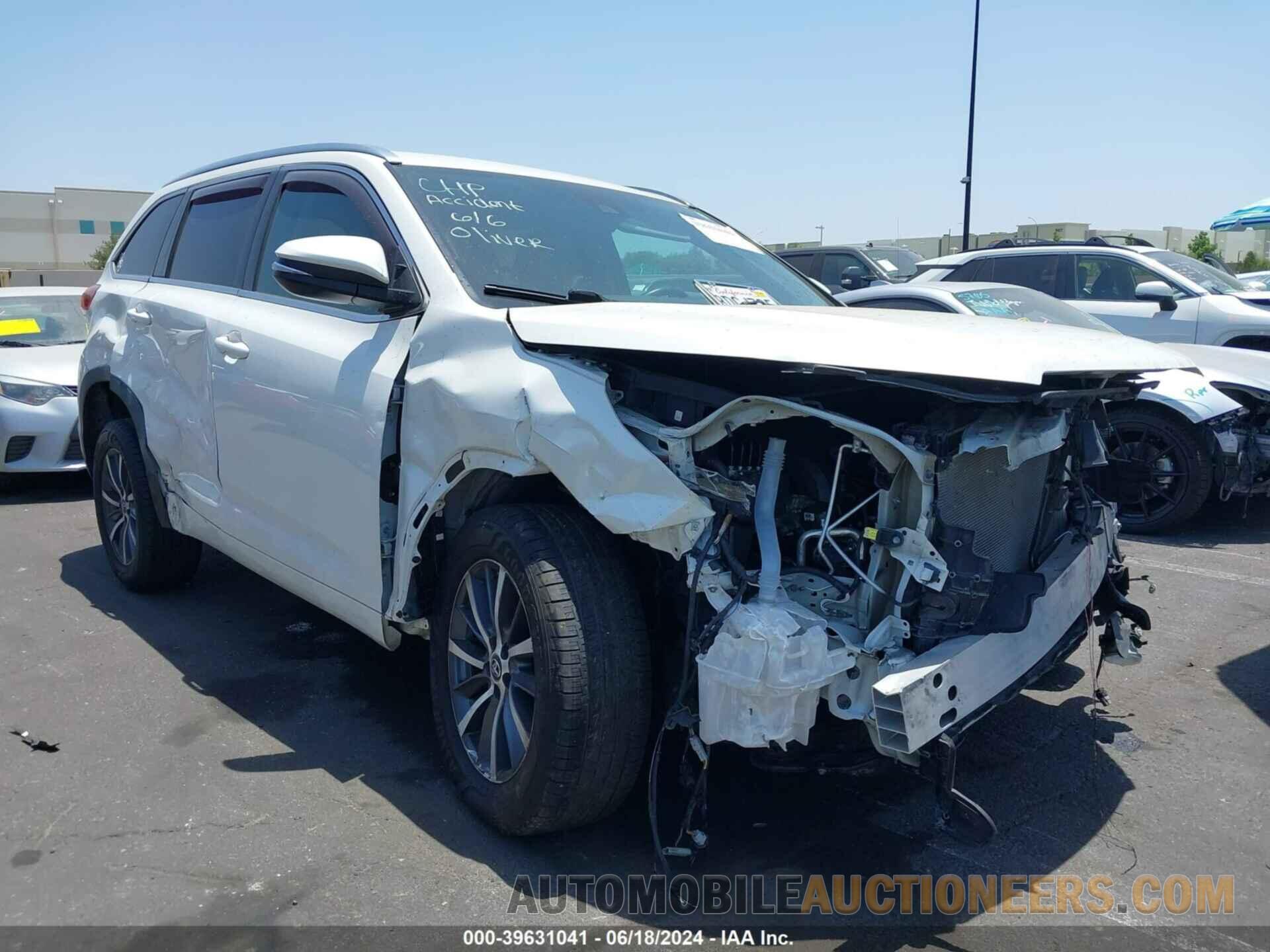 5TDKZRFH5JS535212 TOYOTA HIGHLANDER 2018