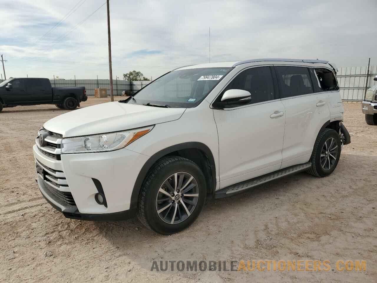 5TDKZRFH5JS542791 TOYOTA HIGHLANDER 2018