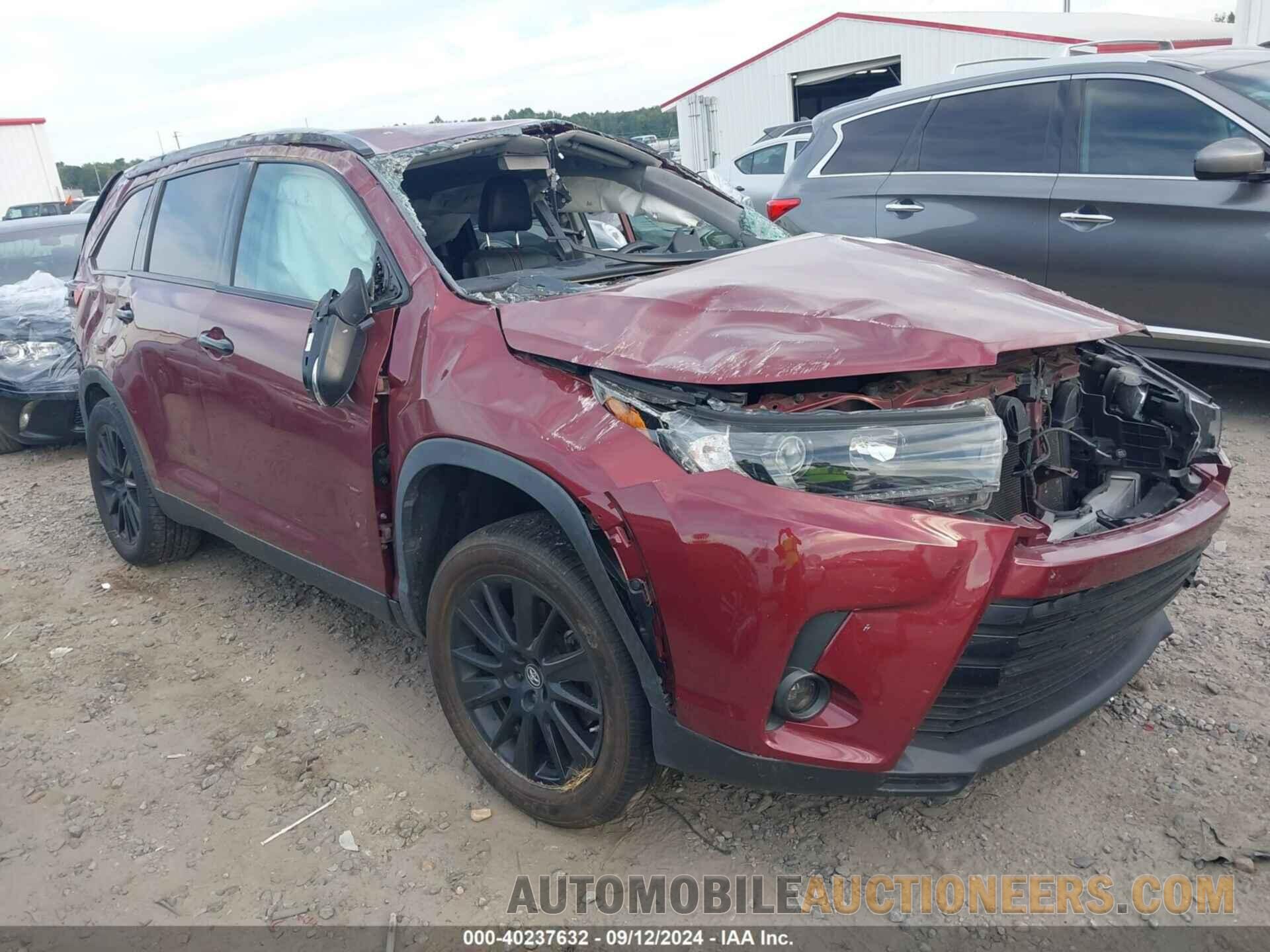 5TDKZRFH5KS322987 TOYOTA HIGHLANDER 2019