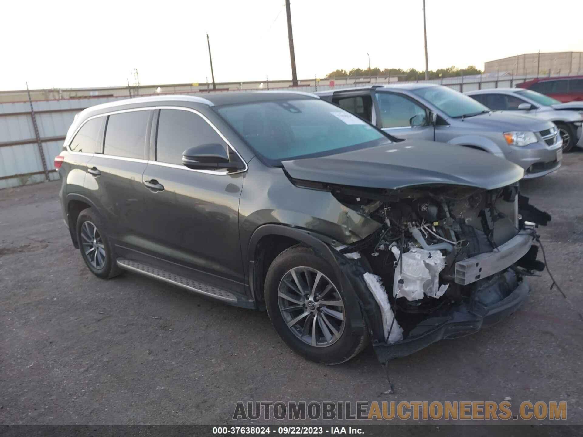 5TDKZRFH5KS351017 TOYOTA HIGHLANDER 2019