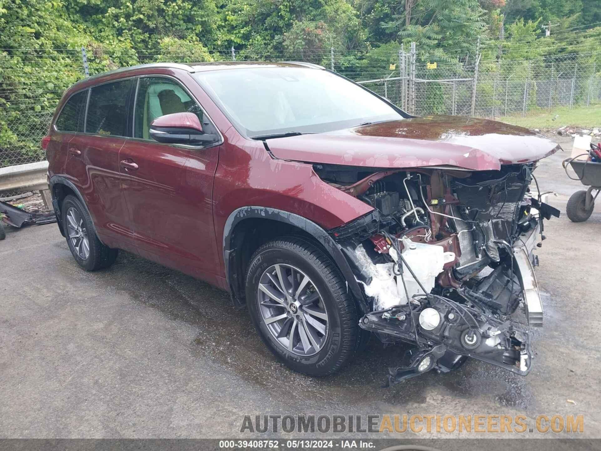 5TDKZRFH6HS213382 TOYOTA HIGHLANDER 2017