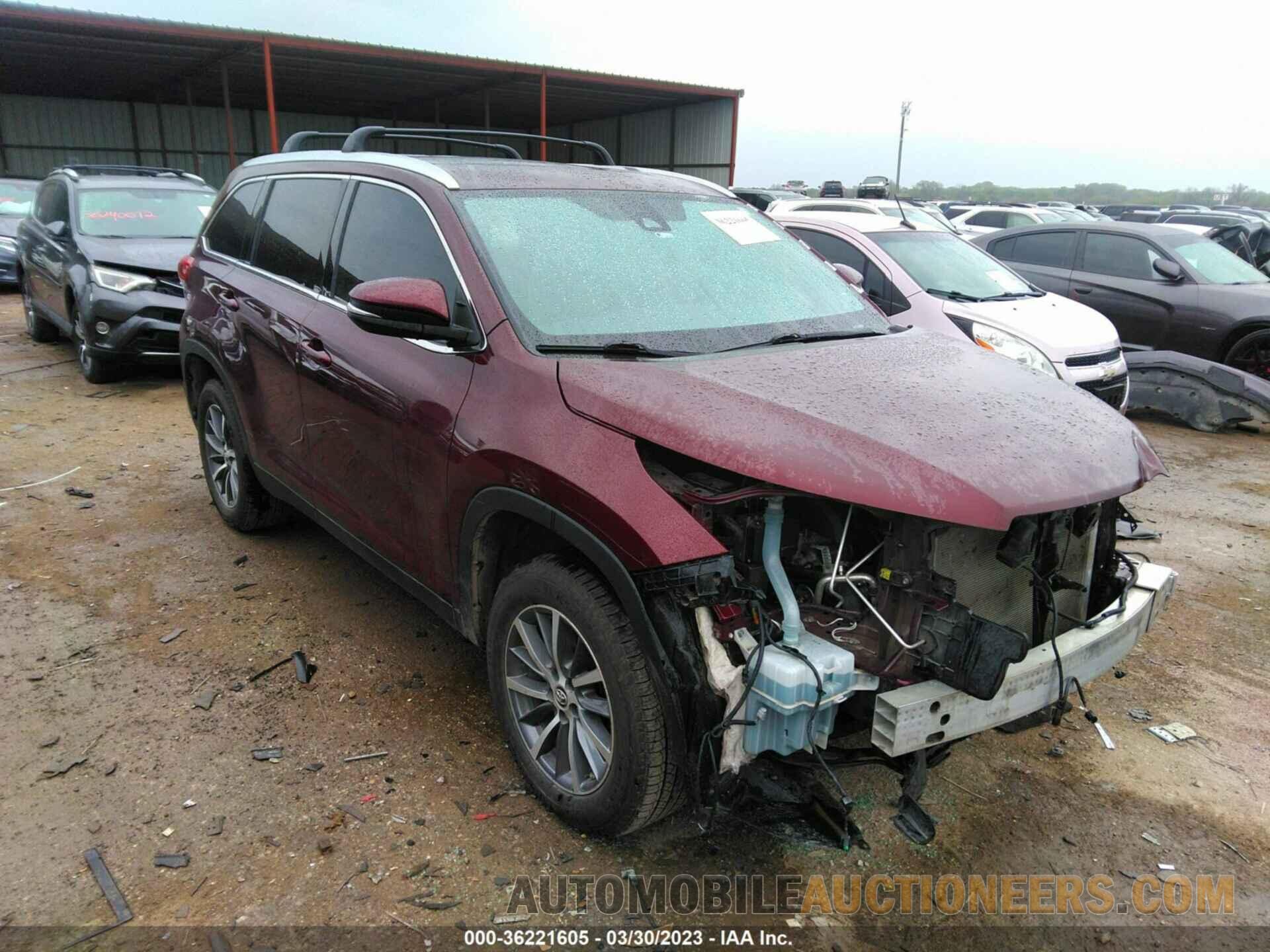 5TDKZRFH6KS296724 TOYOTA HIGHLANDER 2019