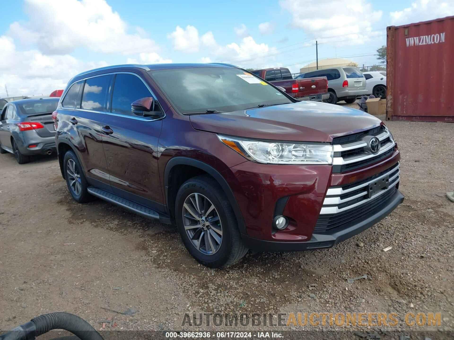 5TDKZRFH6KS337627 TOYOTA HIGHLANDER 2019