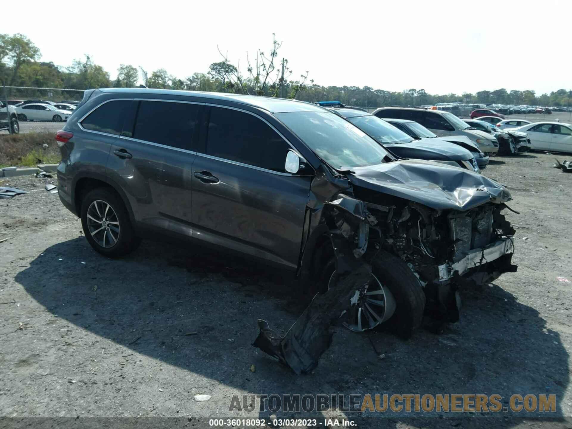 5TDKZRFH6KS342892 TOYOTA HIGHLANDER 2019