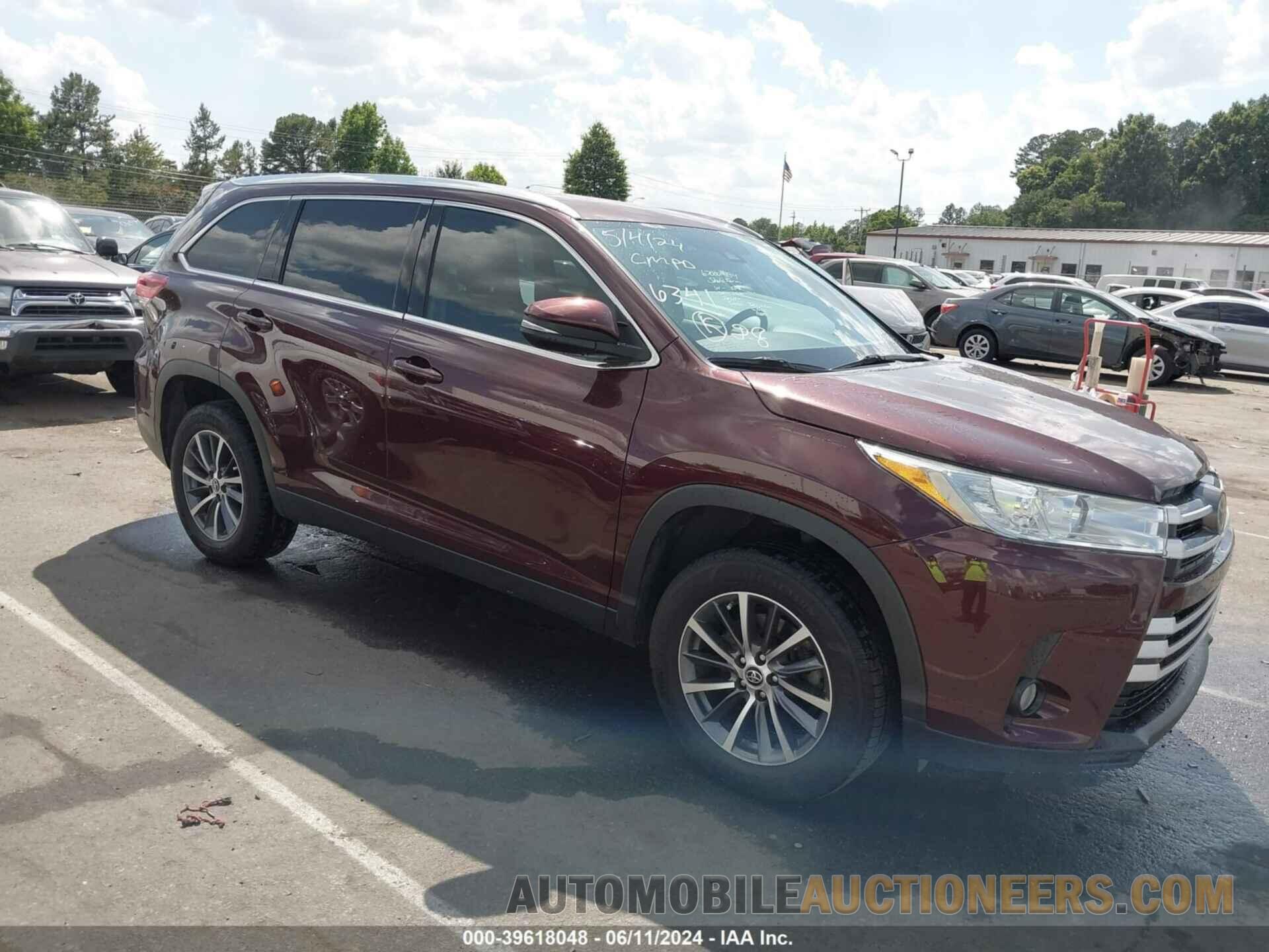 5TDKZRFH6KS356341 TOYOTA HIGHLANDER 2019