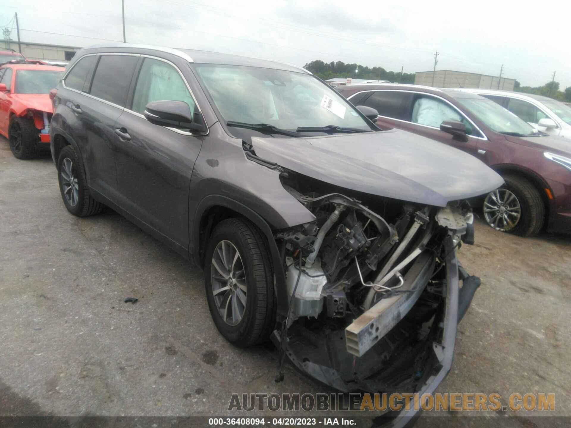 5TDKZRFH6KS560007 TOYOTA HIGHLANDER 2019