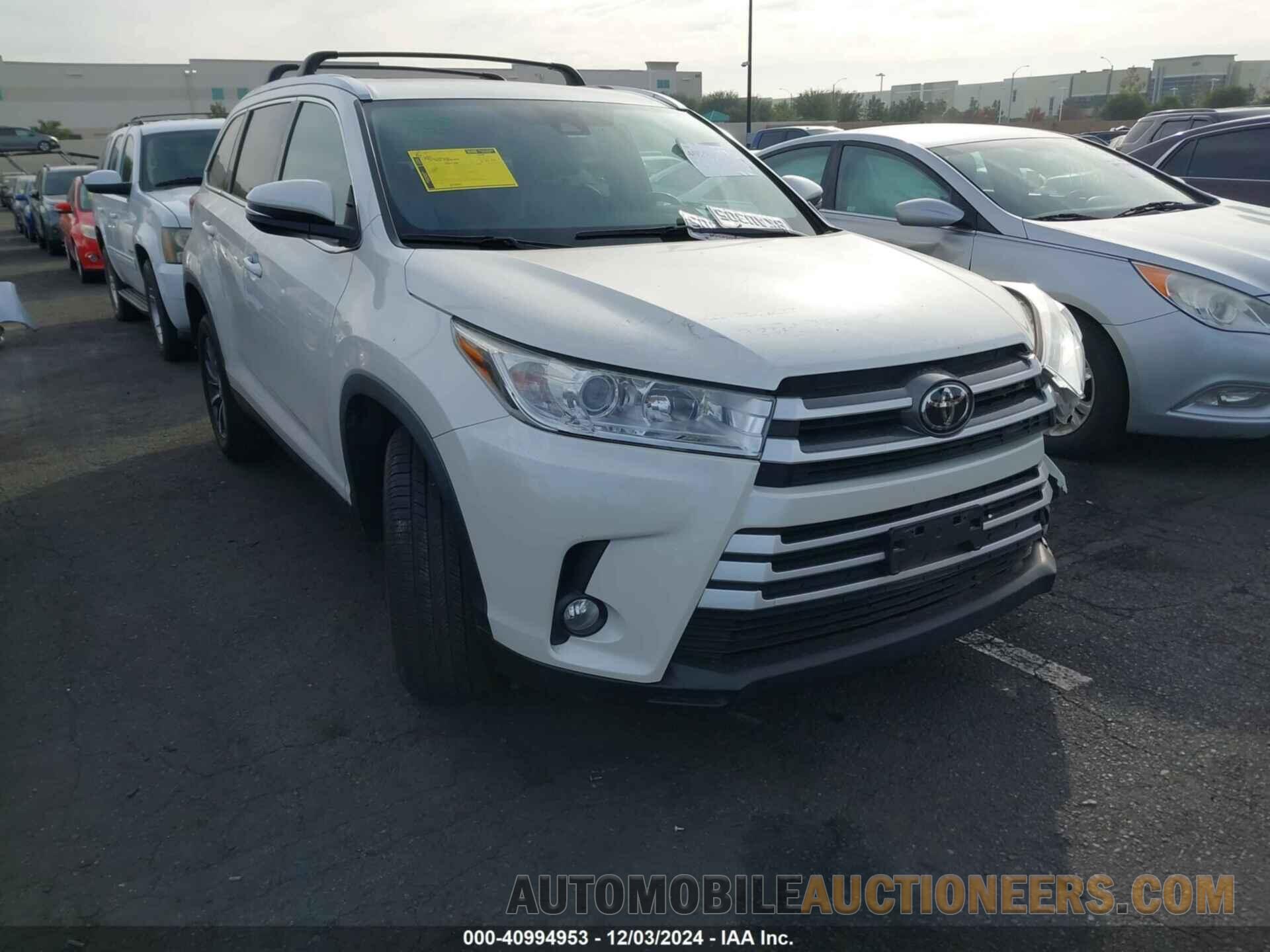 5TDKZRFH6KS563389 TOYOTA HIGHLANDER 2019