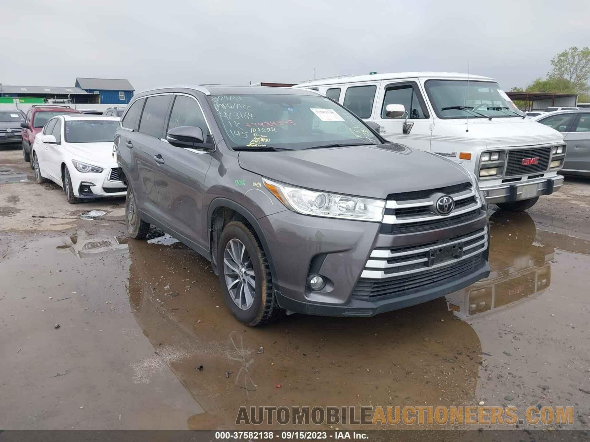 5TDKZRFH6KS572884 TOYOTA HIGHLANDER 2019