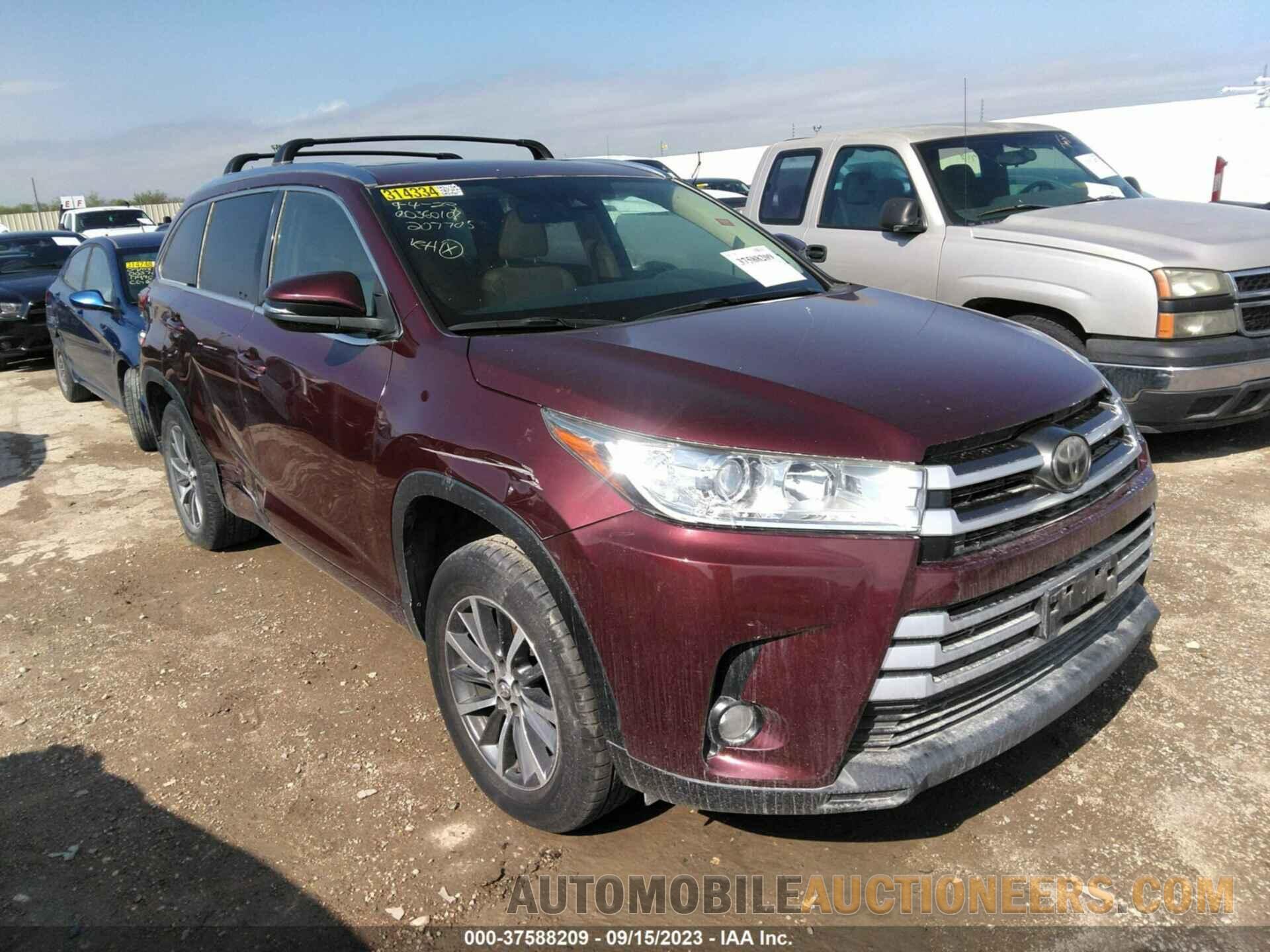 5TDKZRFH7HS207705 TOYOTA HIGHLANDER 2017