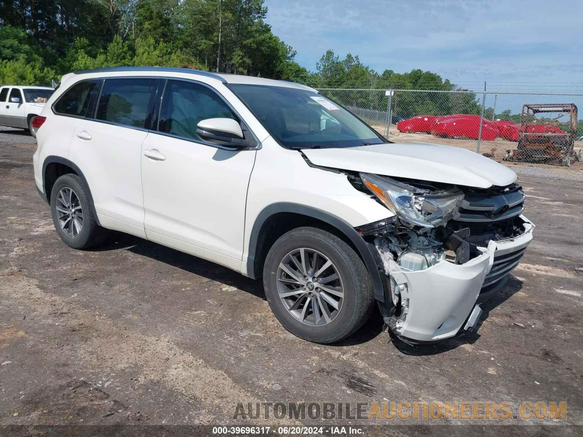 5TDKZRFH7HS517398 TOYOTA HIGHLANDER 2017