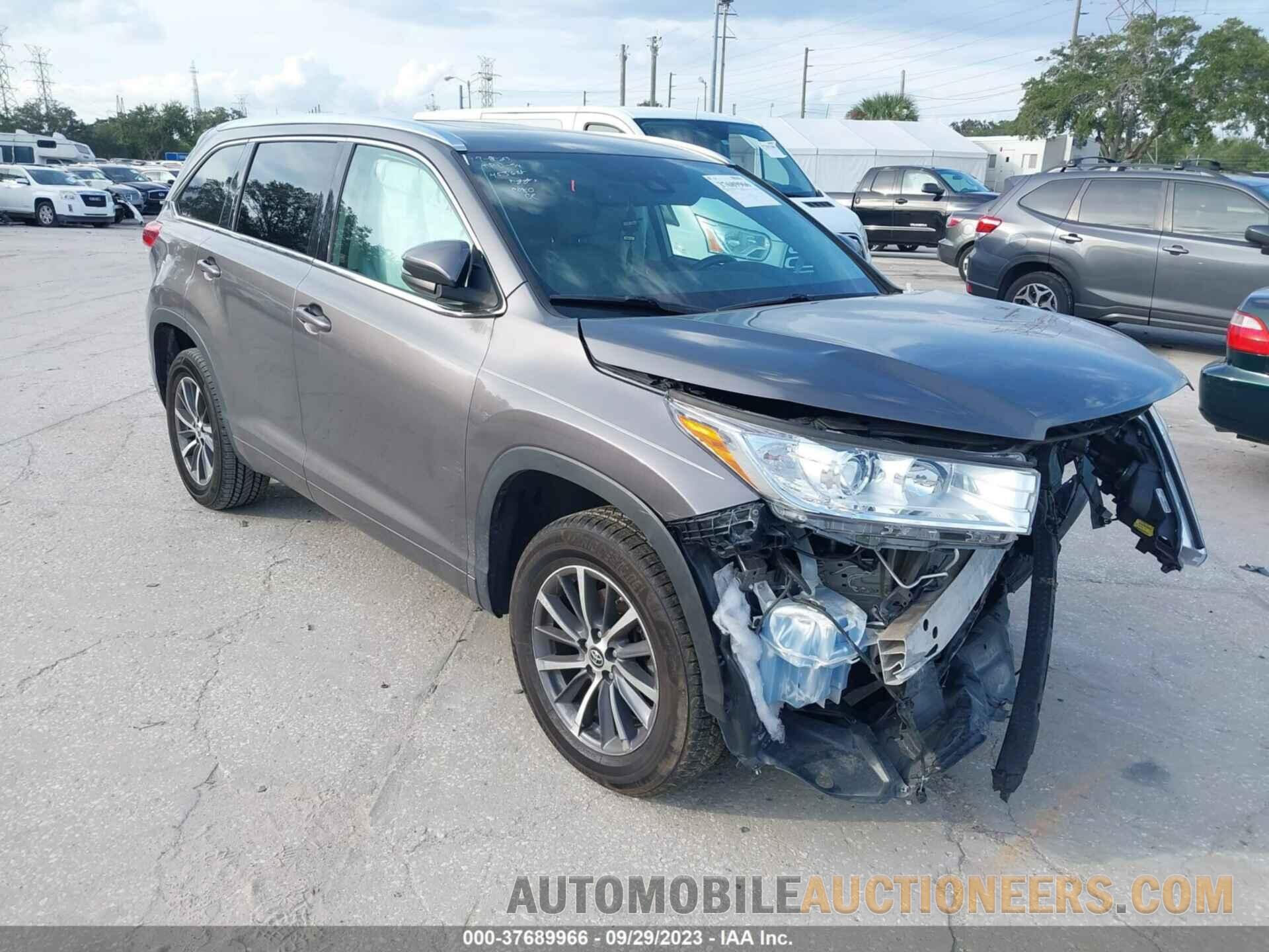 5TDKZRFH7JS261284 TOYOTA HIGHLANDER 2018