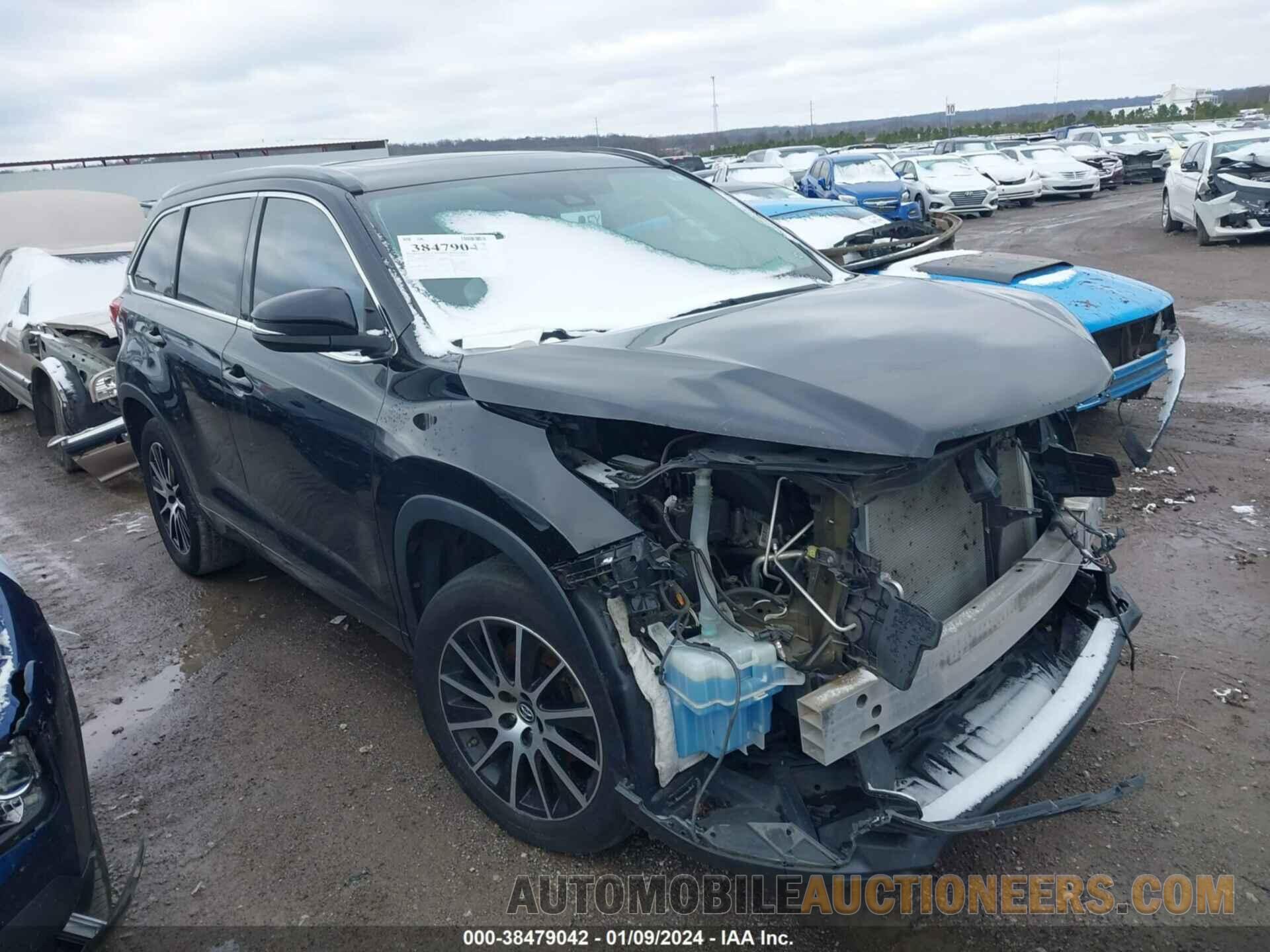 5TDKZRFH7JS549435 TOYOTA HIGHLANDER 2018