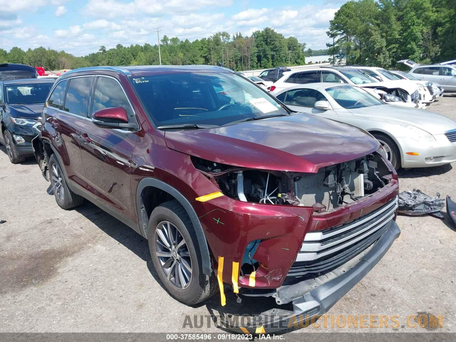 5TDKZRFH7KS335756 TOYOTA HIGHLANDER 2019