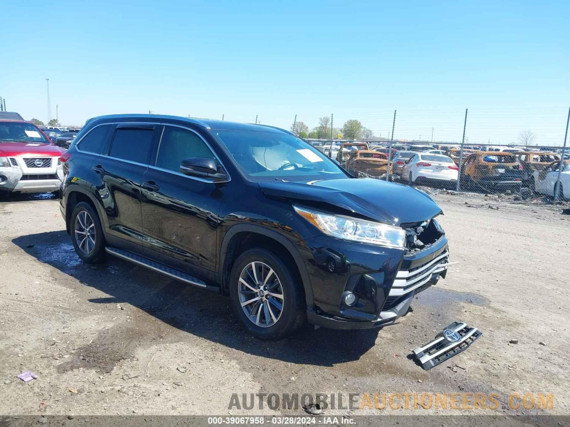 5TDKZRFH7KS349382 TOYOTA HIGHLANDER 2019