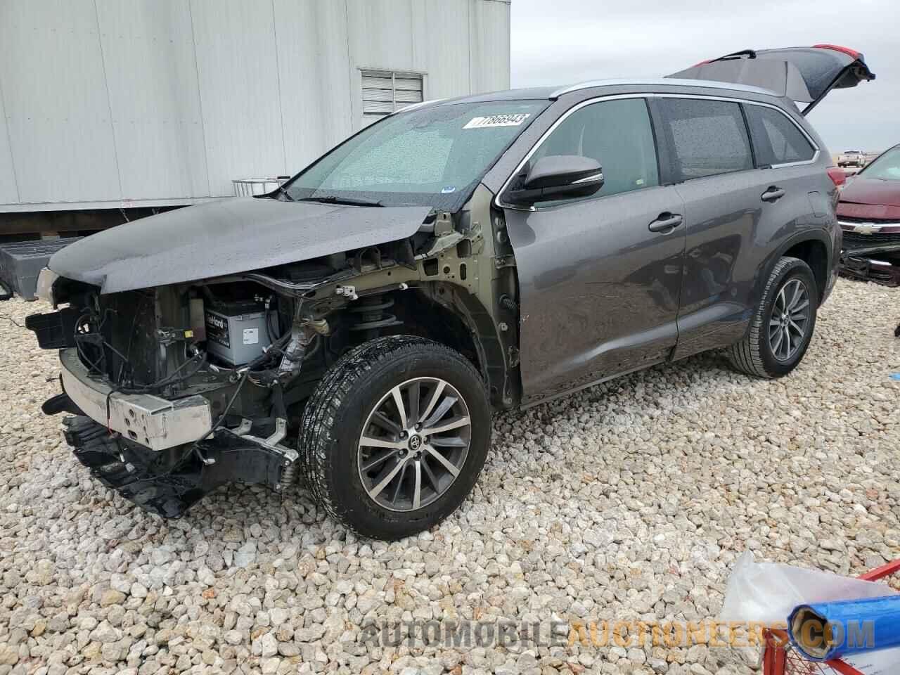 5TDKZRFH8HS519242 TOYOTA HIGHLANDER 2017