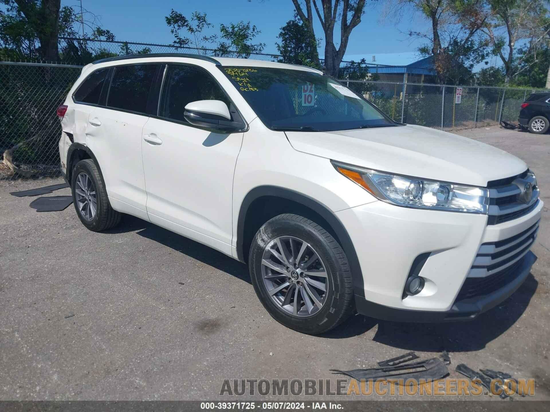 5TDKZRFH8JS264470 TOYOTA HIGHLANDER 2018