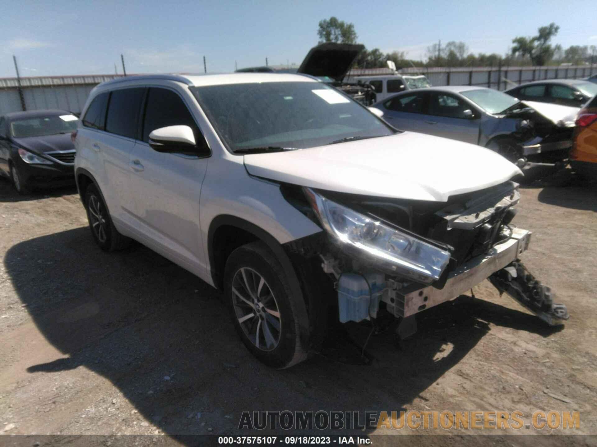 5TDKZRFH8JS538279 TOYOTA HIGHLANDER 2018