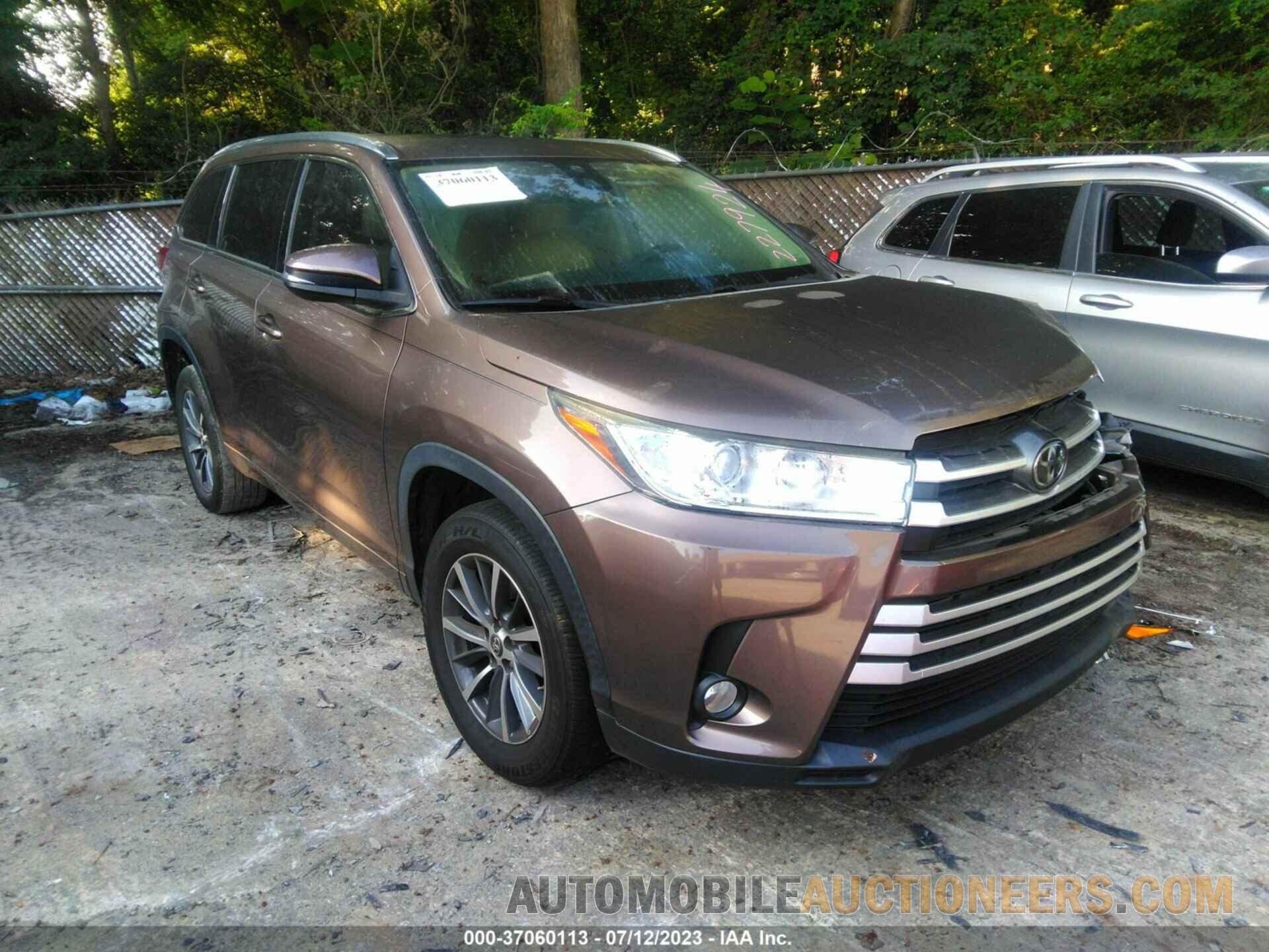 5TDKZRFH9HS227924 TOYOTA HIGHLANDER 2017