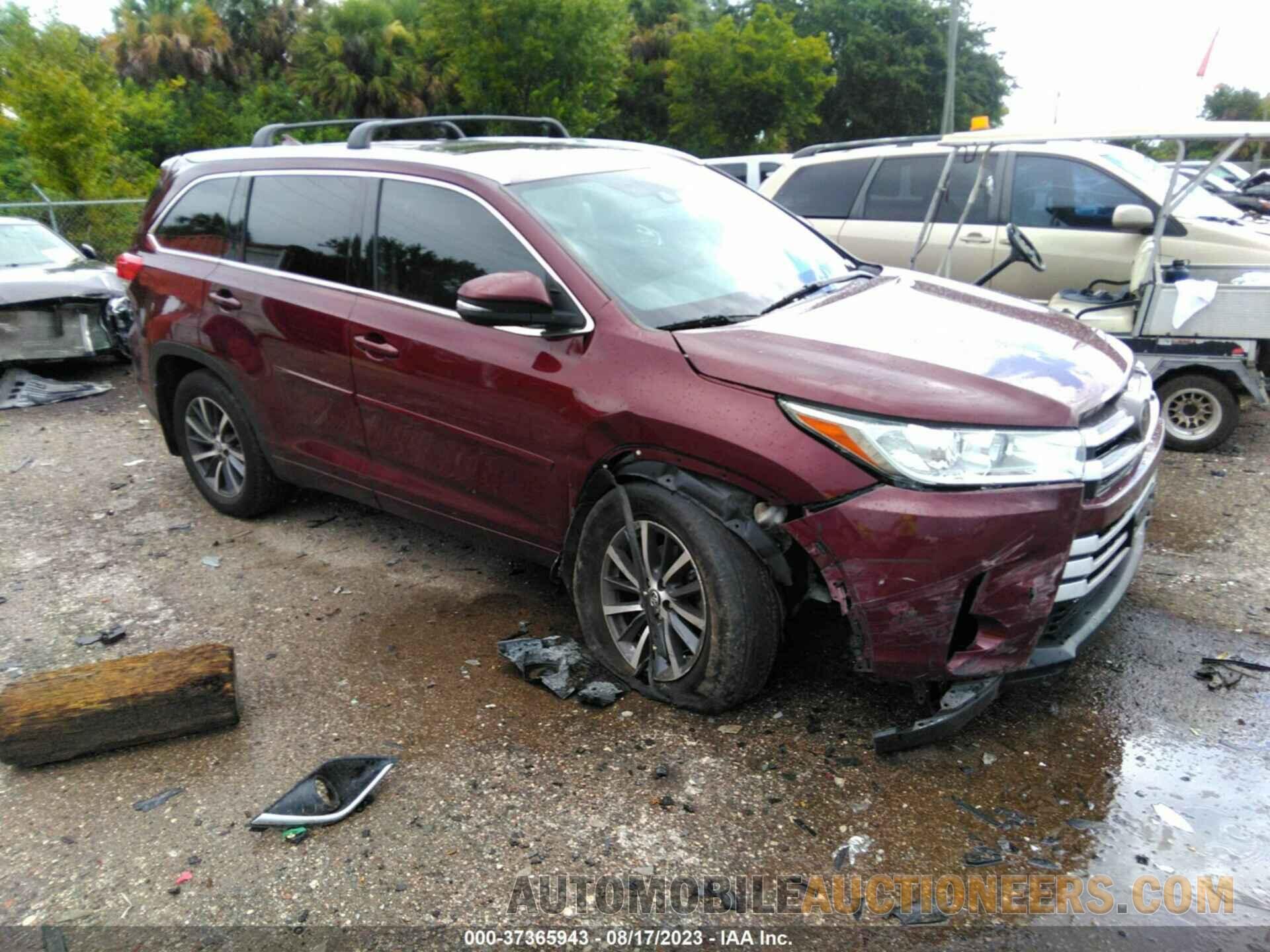 5TDKZRFH9HS234677 TOYOTA HIGHLANDER 2017