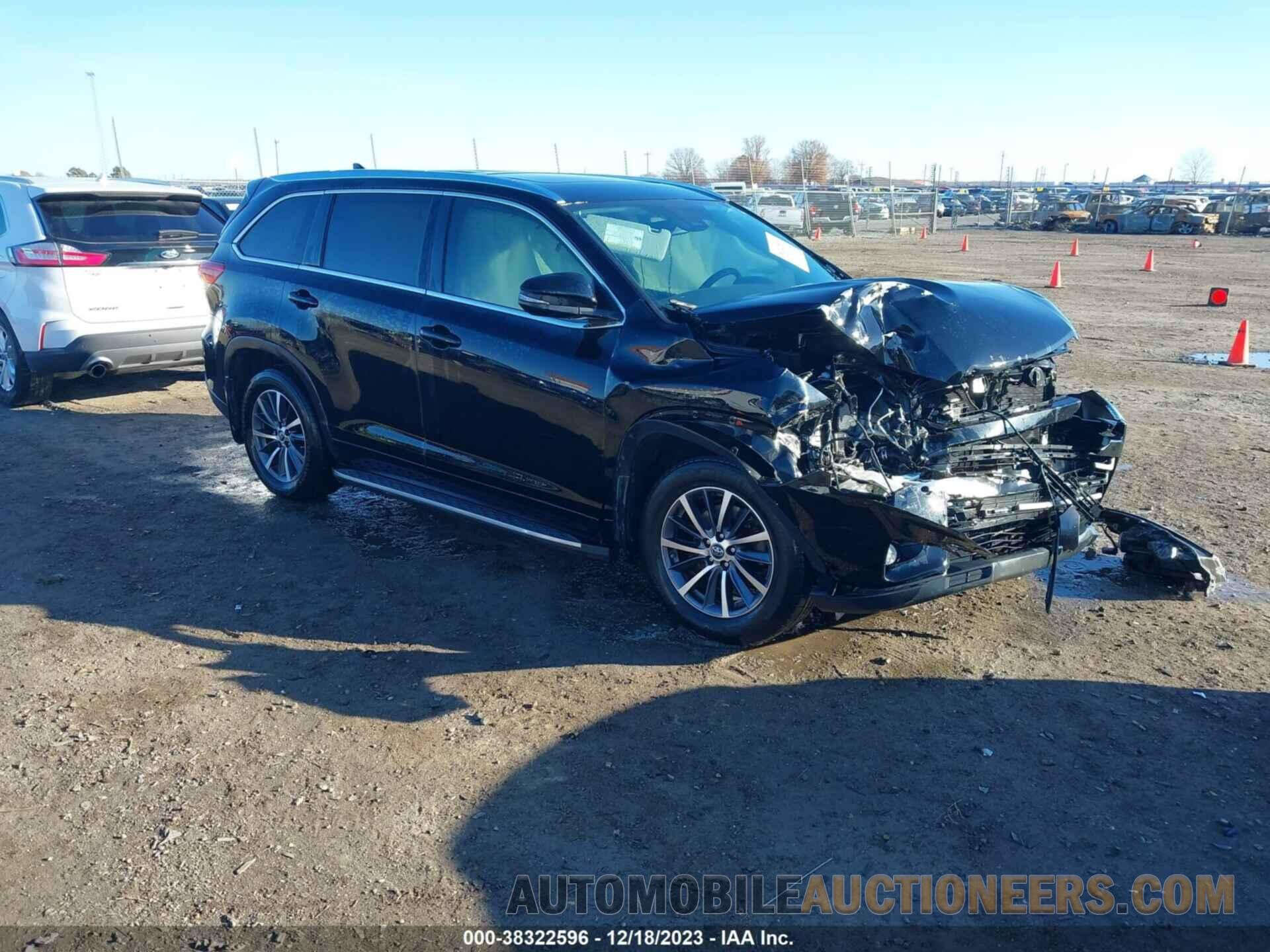 5TDKZRFH9HS507598 TOYOTA HIGHLANDER 2017