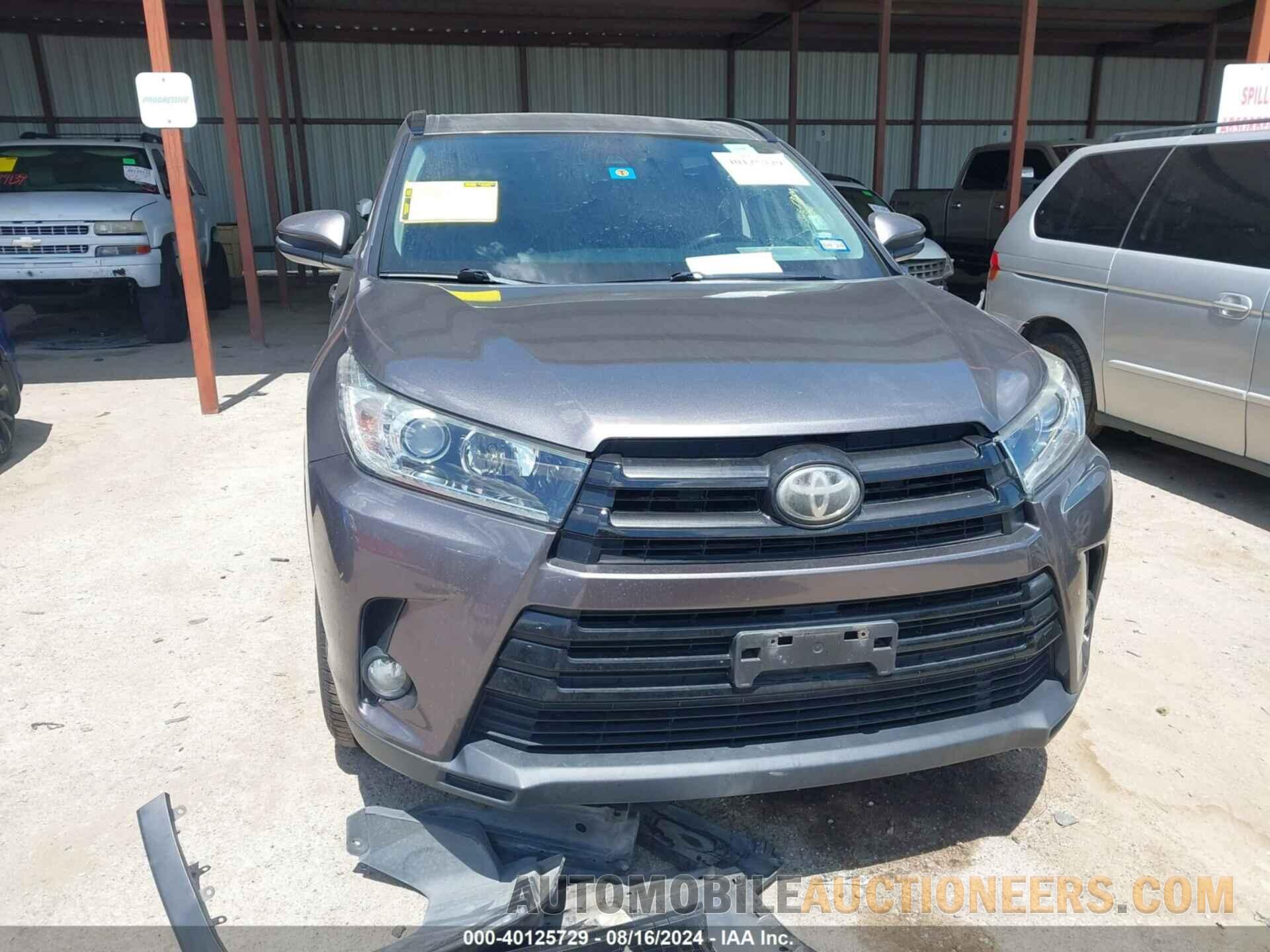 5TDKZRFH9HS509545 TOYOTA HIGHLANDER 2017