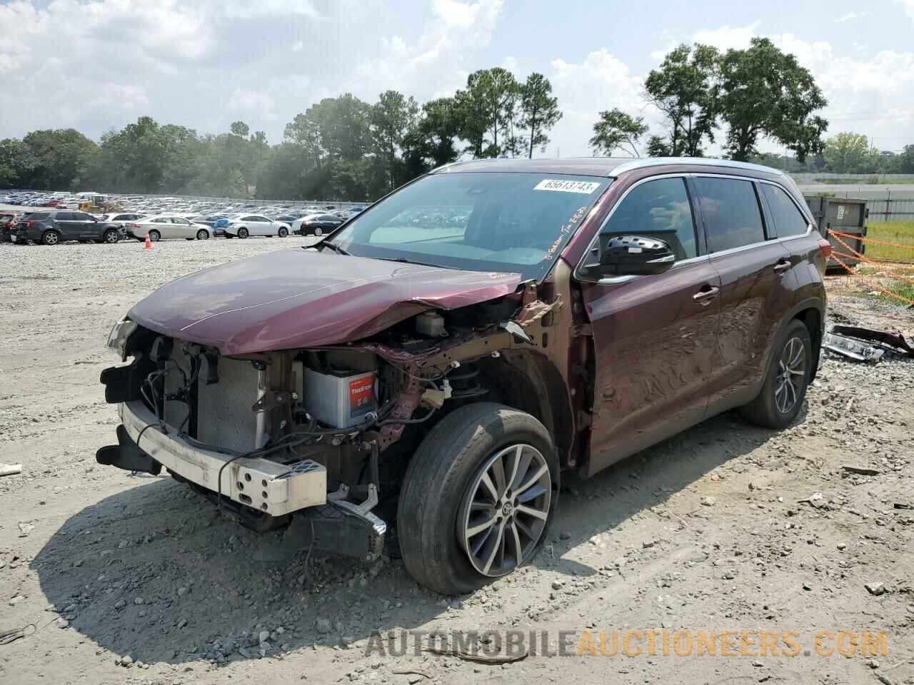 5TDKZRFH9KS304850 TOYOTA HIGHLANDER 2019