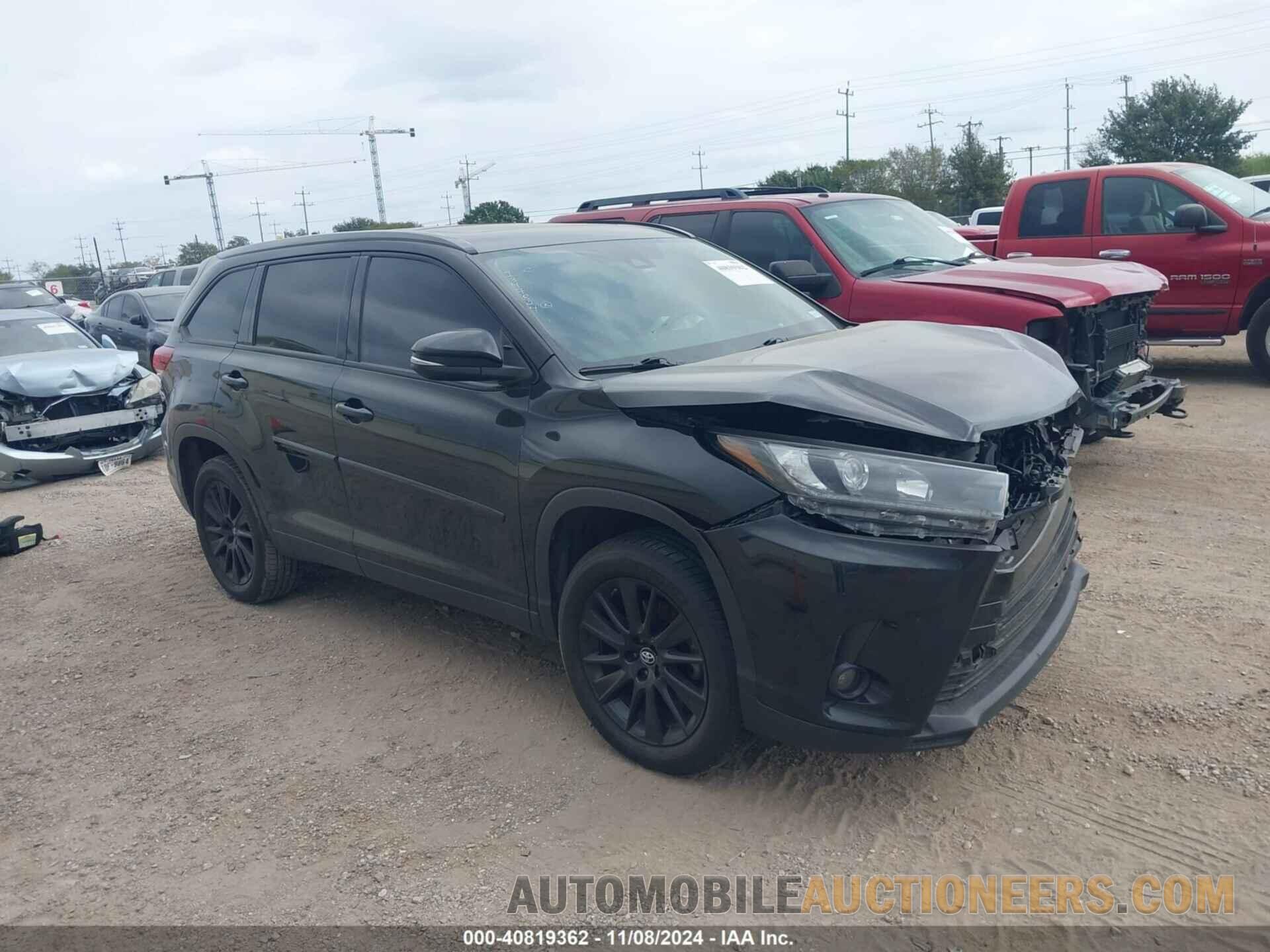 5TDKZRFH9KS327674 TOYOTA HIGHLANDER 2019