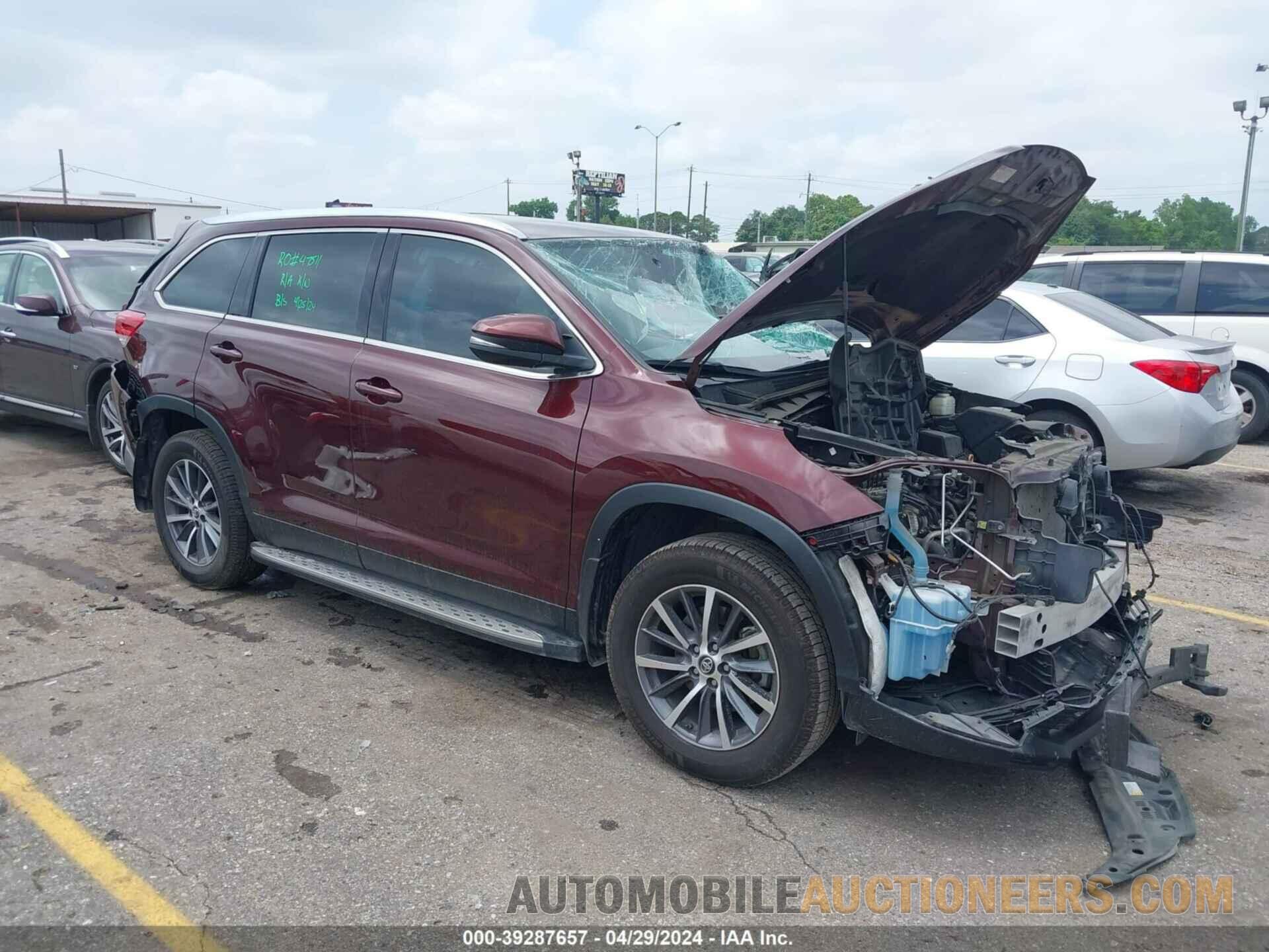 5TDKZRFH9KS359654 TOYOTA HIGHLANDER 2019