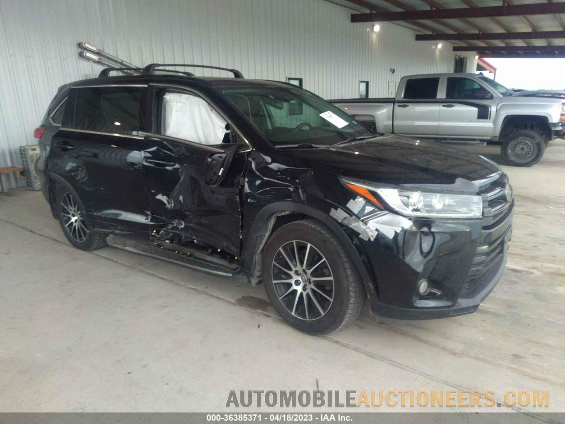 5TDKZRFHXJS288737 TOYOTA HIGHLANDER 2018